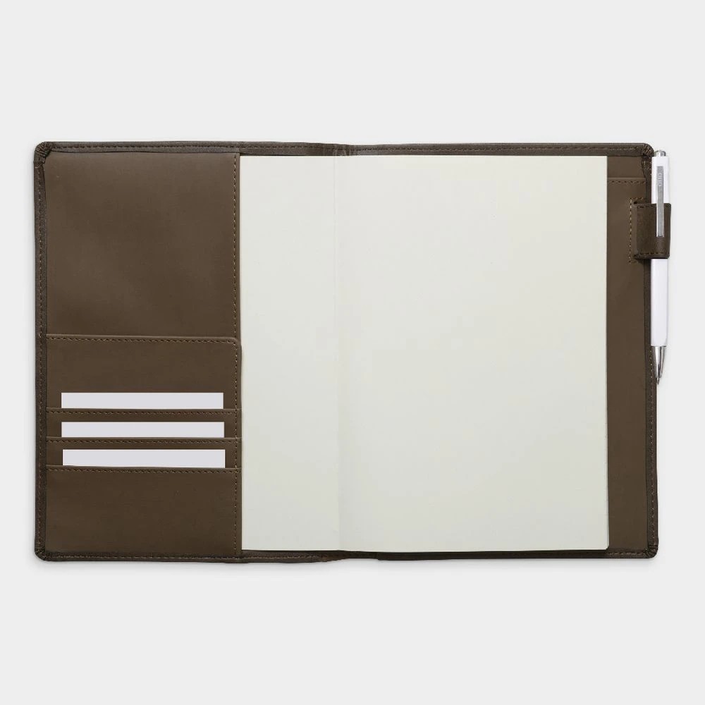 5 Otto A5 Leather Book Cover with Refill 128 Pages Brown, 5 of 7