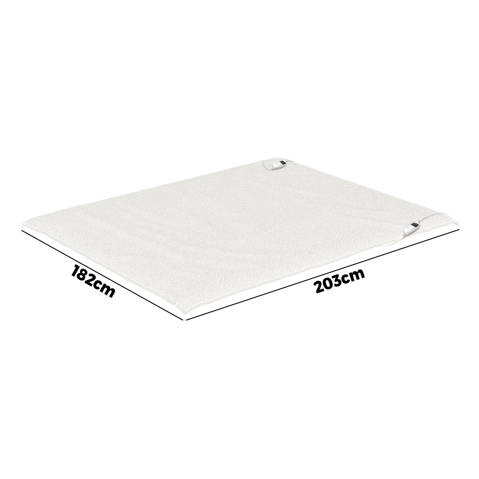 3 Bedra Bedding  Electric Blanket Fleece Heated Fully Fitted Winter Pad Washable King - King Bed - White, 3 of 10