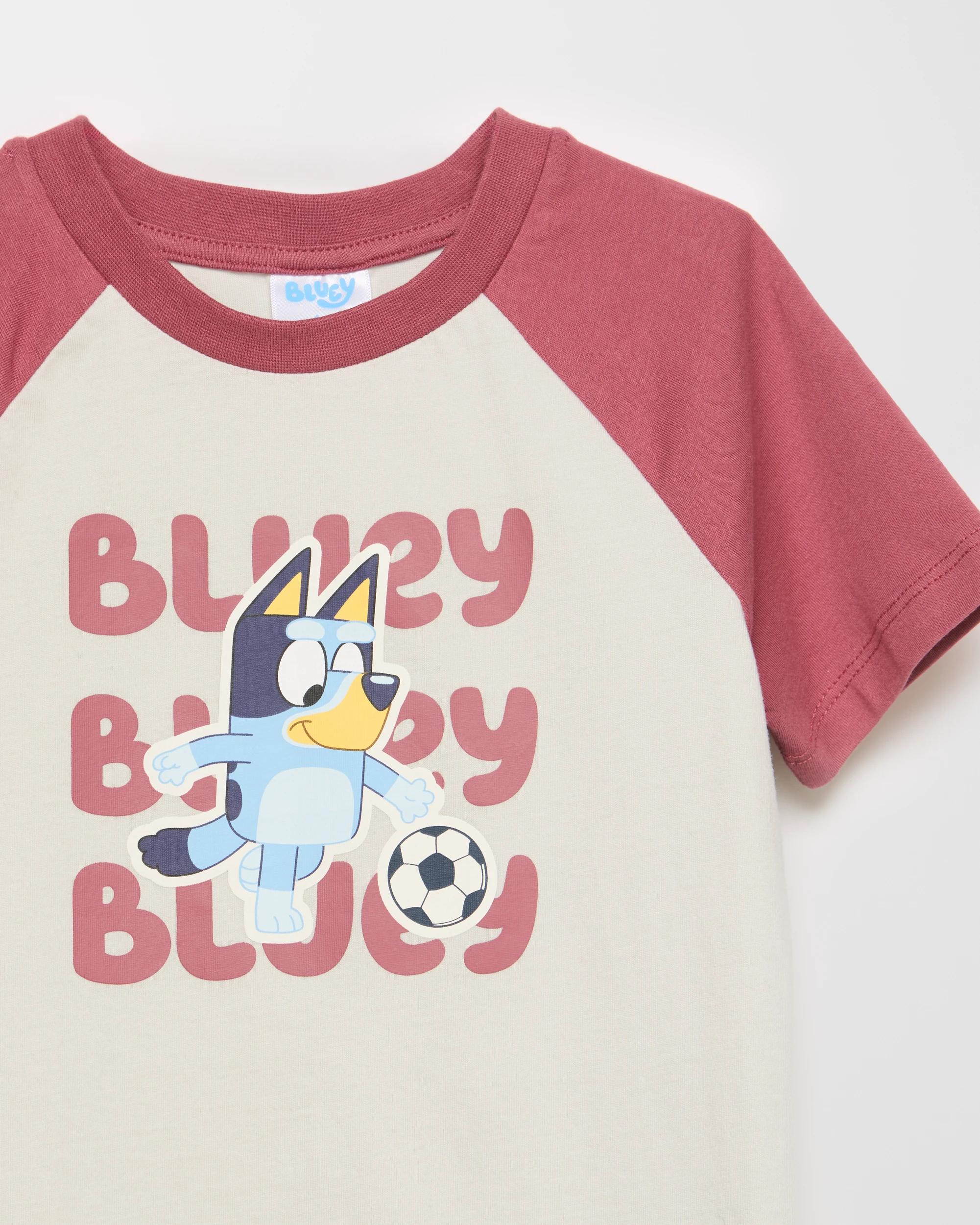 3 Australian Cotton Bluey T-shirt GREY MARLE, 3 of 5