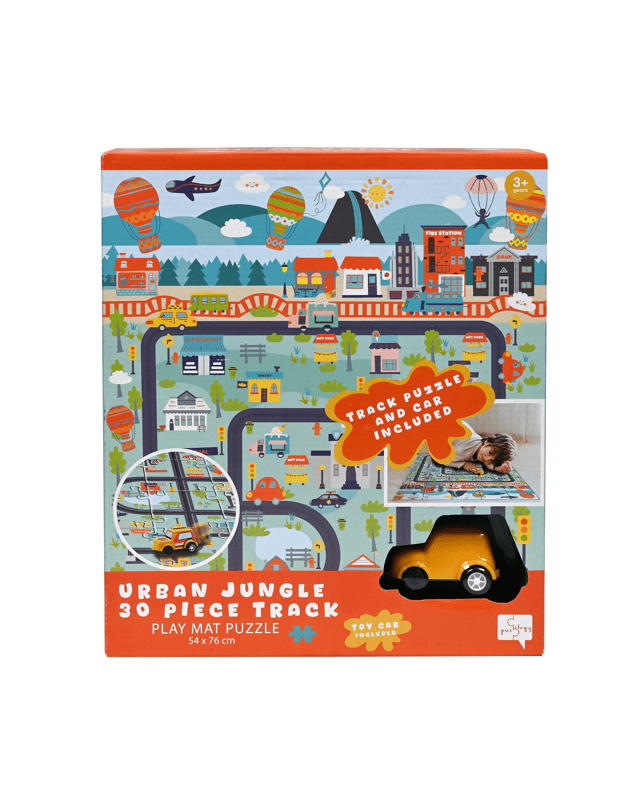 30 Piece Urban Jungle Car Track Playmat Pu