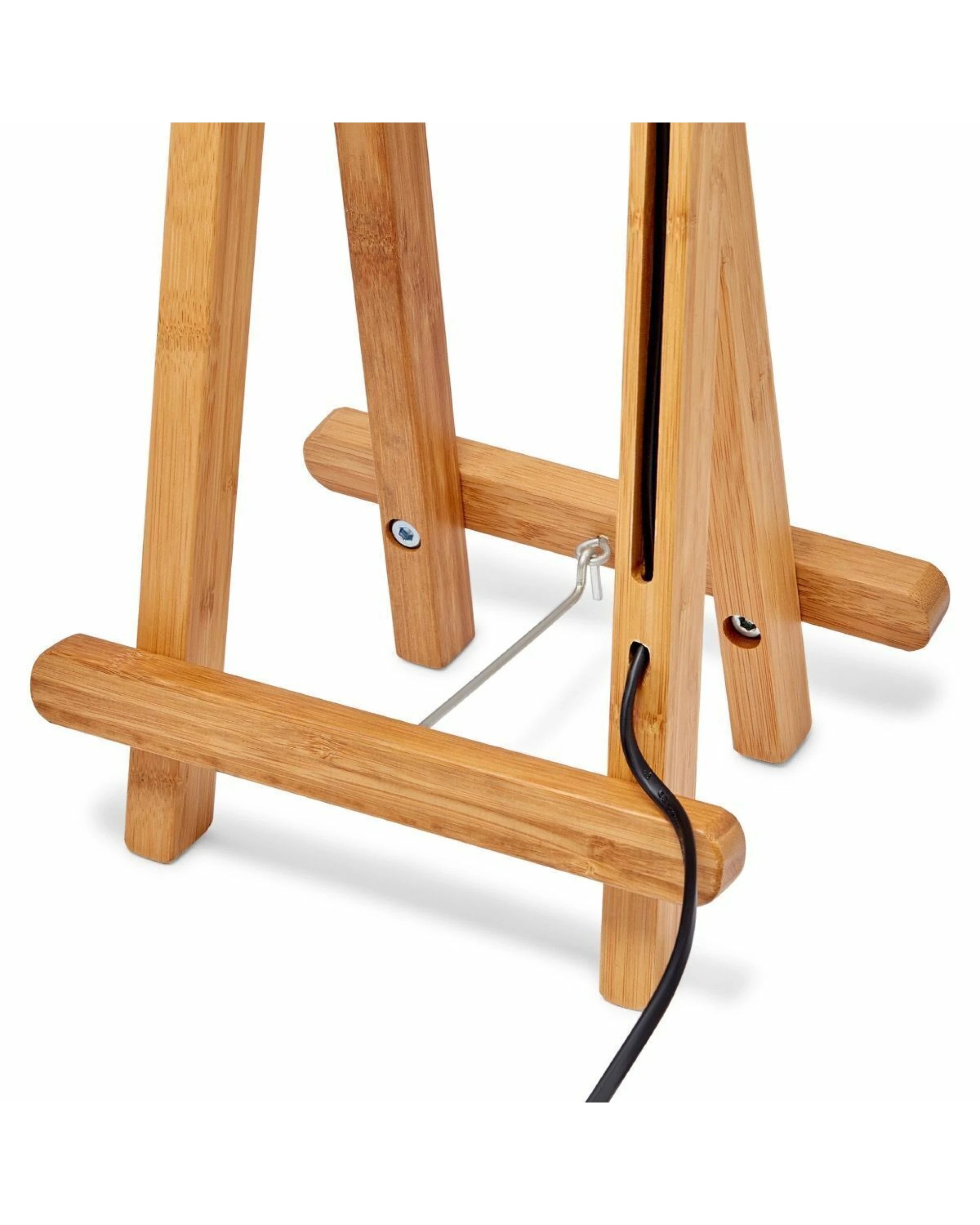 3 BR Home Bamboo Easel Table Lamp for Bedroom or Office, 3 of 8