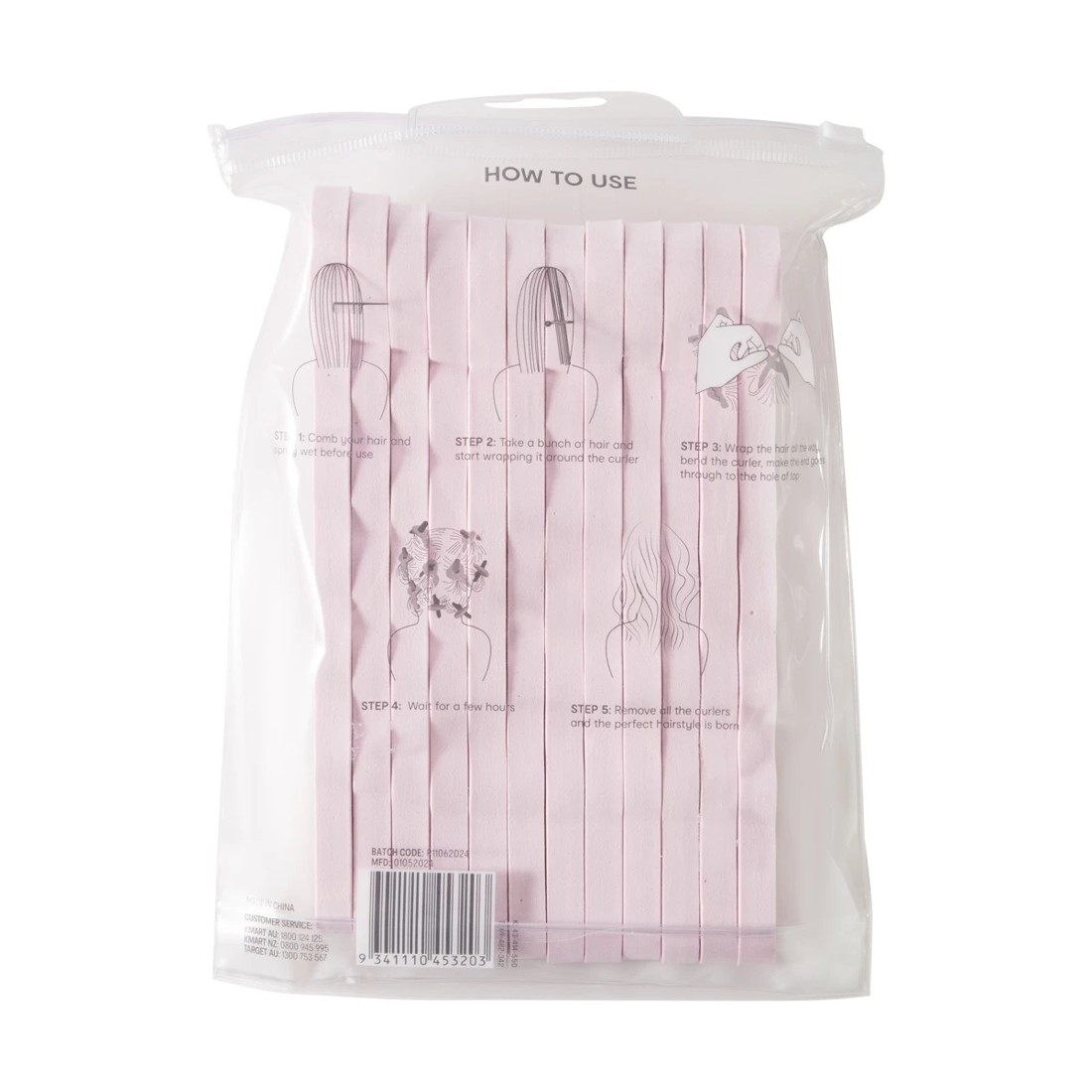 8 OXX Haircare 12 Piece Sponge Hair Curlers - Pink, 8 of 8