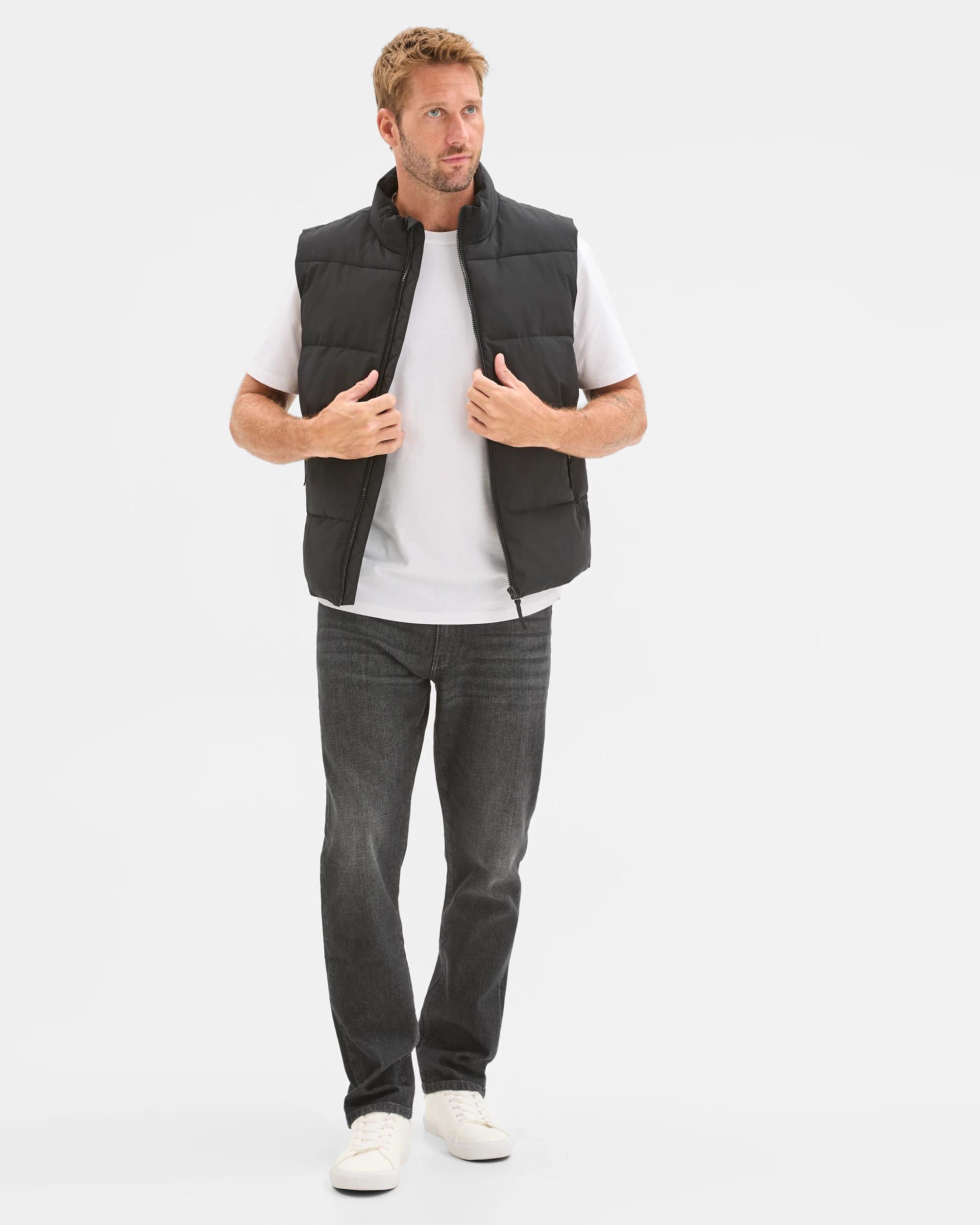 1 Target Man Core Puffer Vest BLACK, 1 of 6