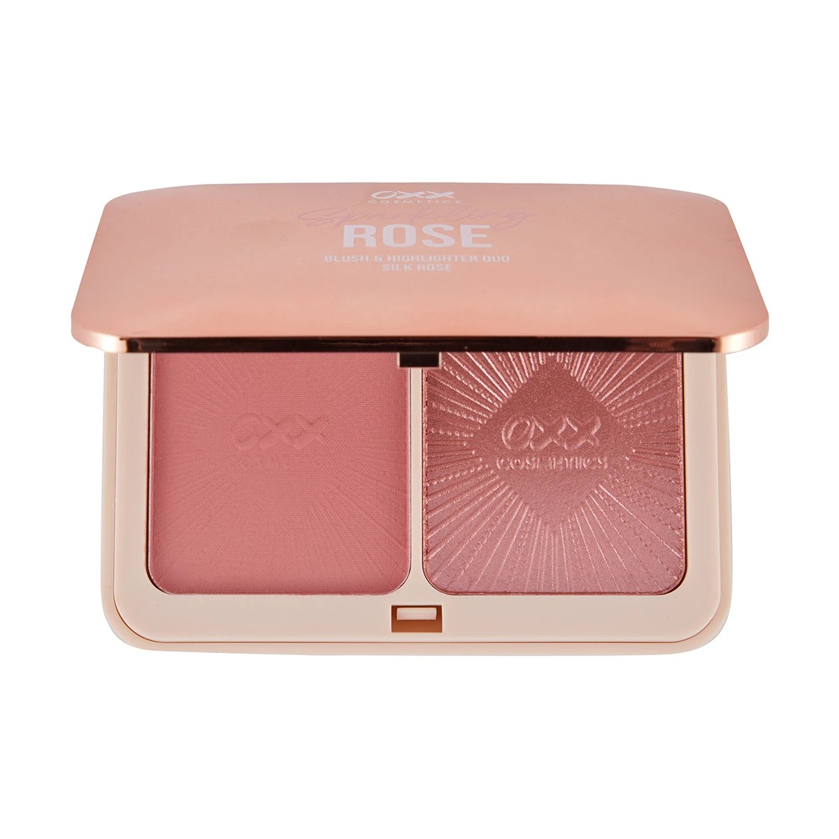 1 OXX Cosmetics Sparkling Rose Blush and Highlighter Duo Set - Silk Rose, 1 of 6