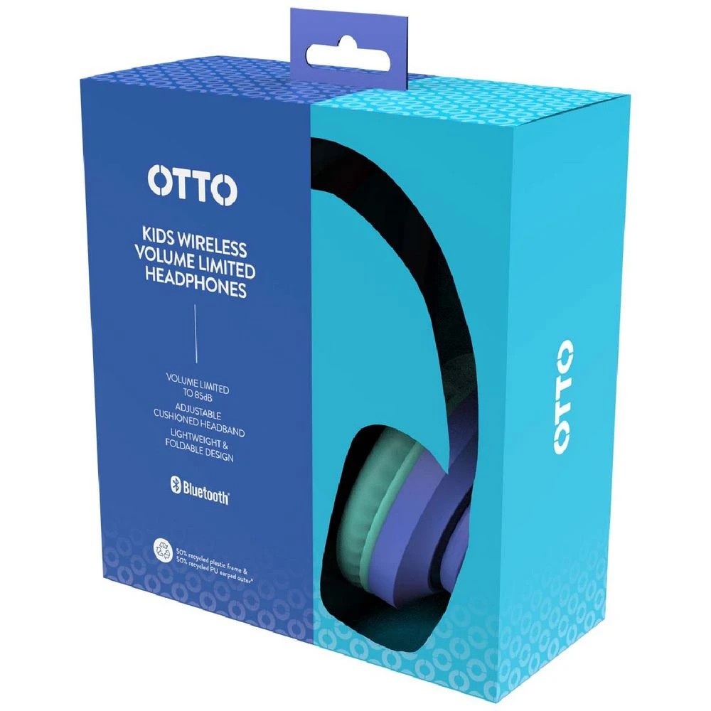 7 Otto Kids Wireless Headphones Blue, 7 of 7