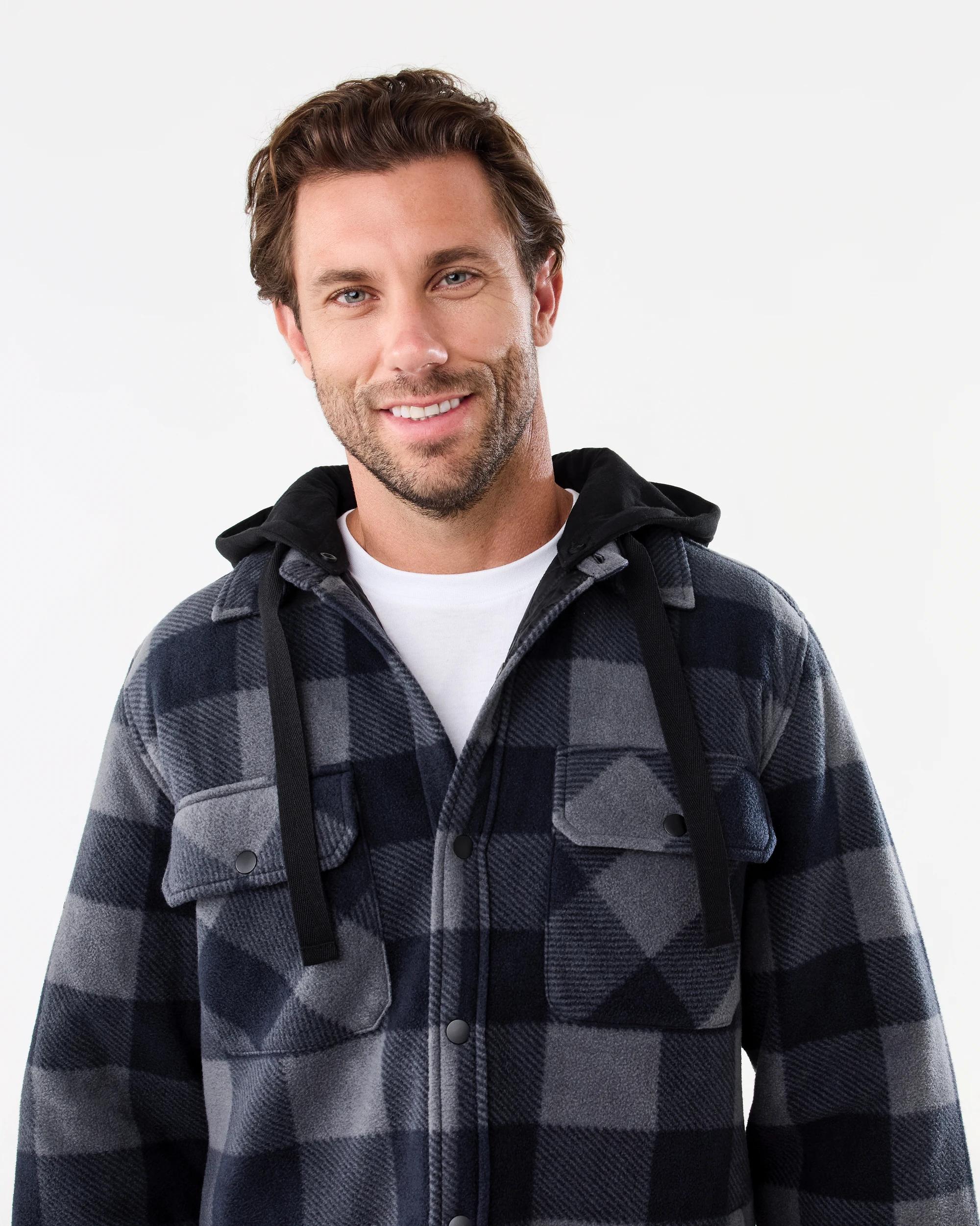 5 Workwear Padded Industrial Jacket Black Chk, 5 of 8