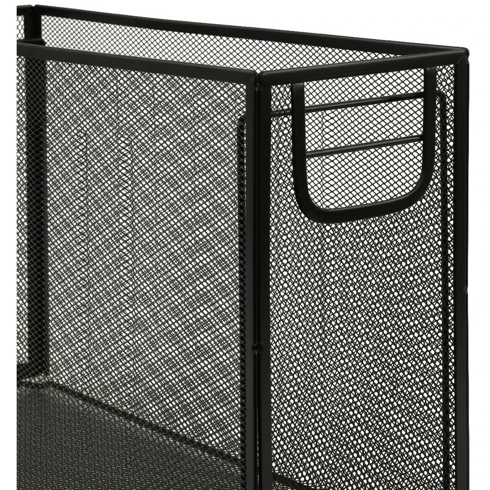 3 J.Burrows Mesh Foolscap Suspension File Holder Black, 3 of 3