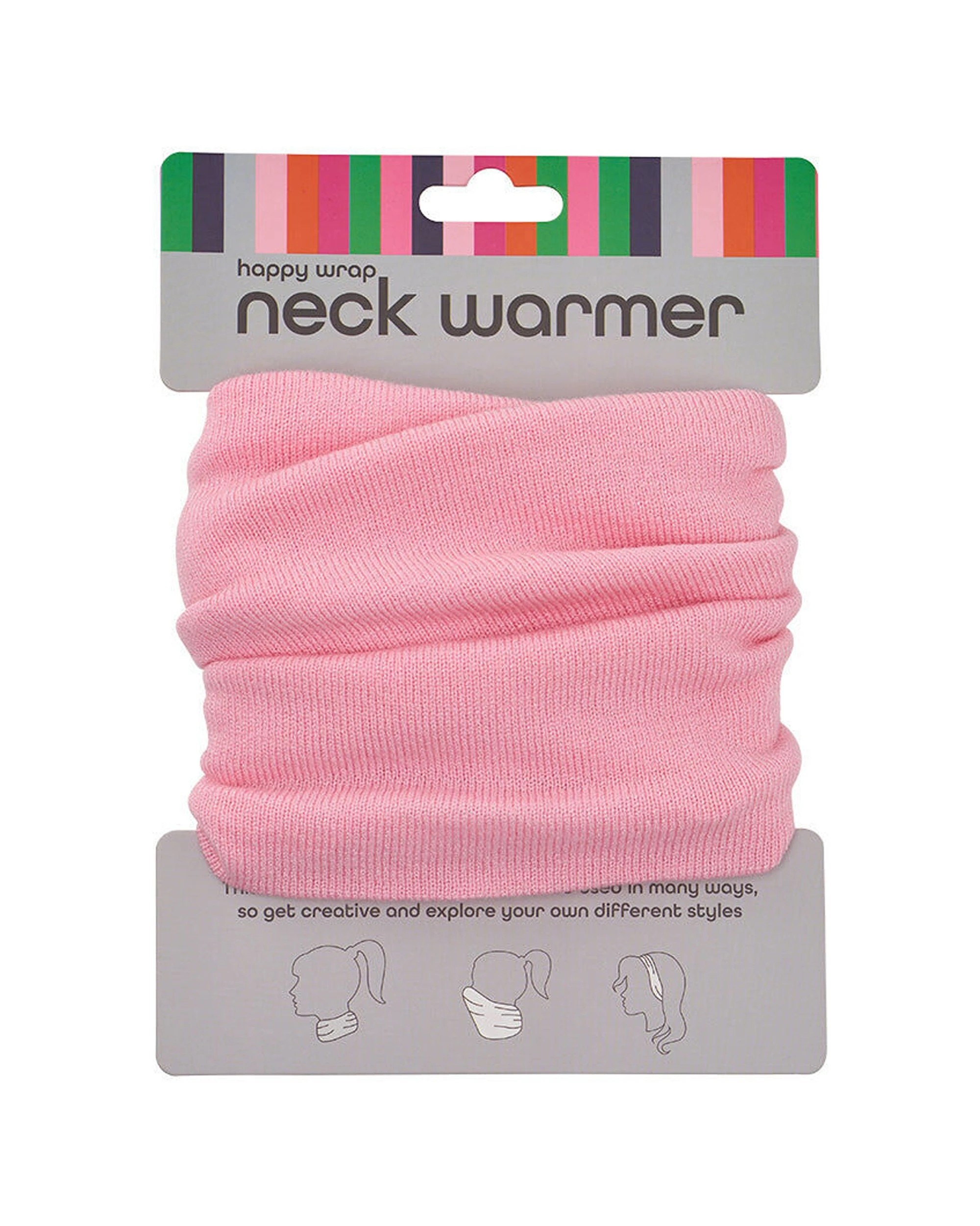 1 Annabel Trends Happywrap Neck Warmer Travel Accessory One Size Multipurpose Light - Pink, 1 of 6