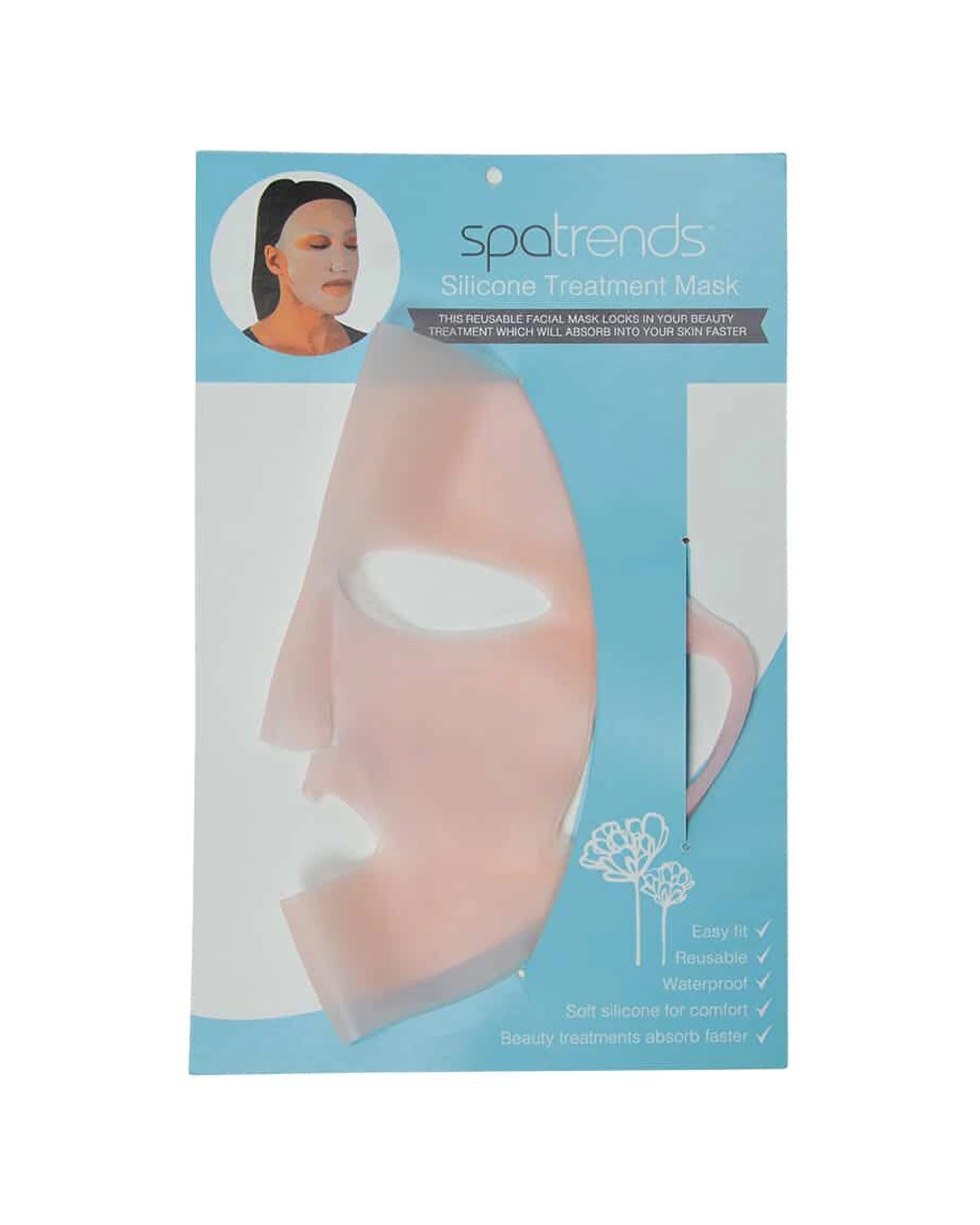 1 Annabel Trends Spa Trends Silicone Treatment Mask Reusable Facial Cover - Plain, 1 of 3
