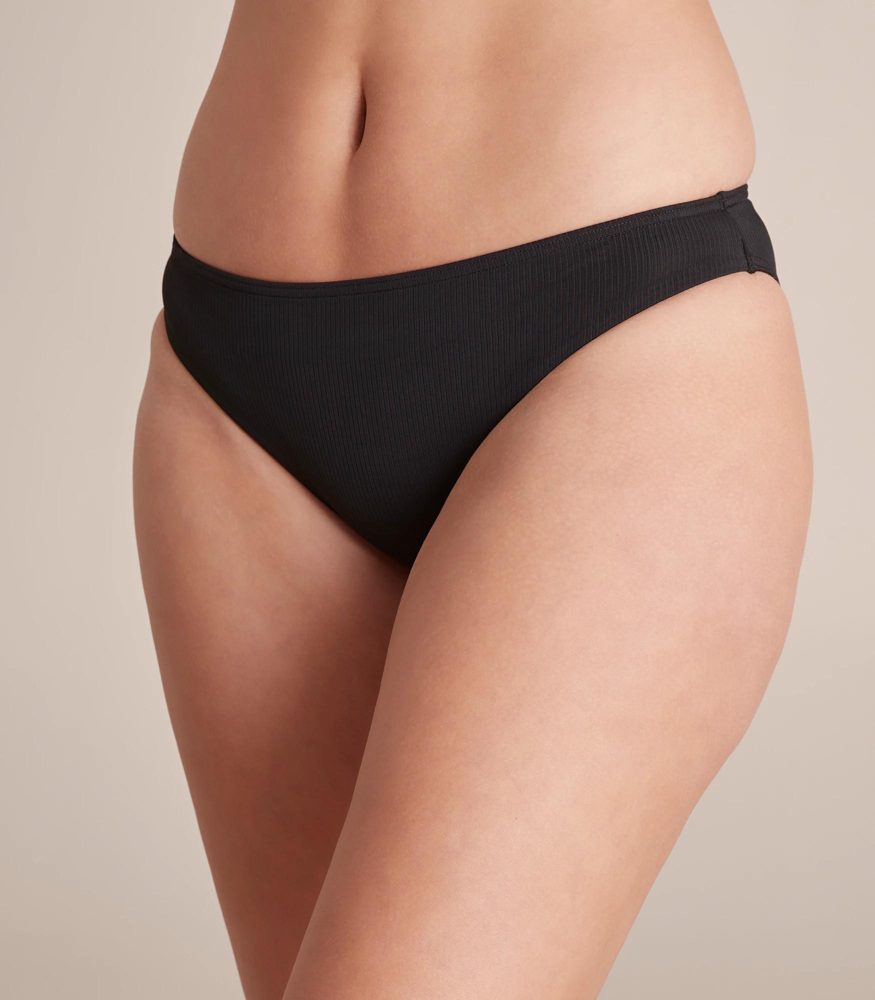 1 Target Mini Rib Swim Bikini Briefs BLACK, 1 of 7