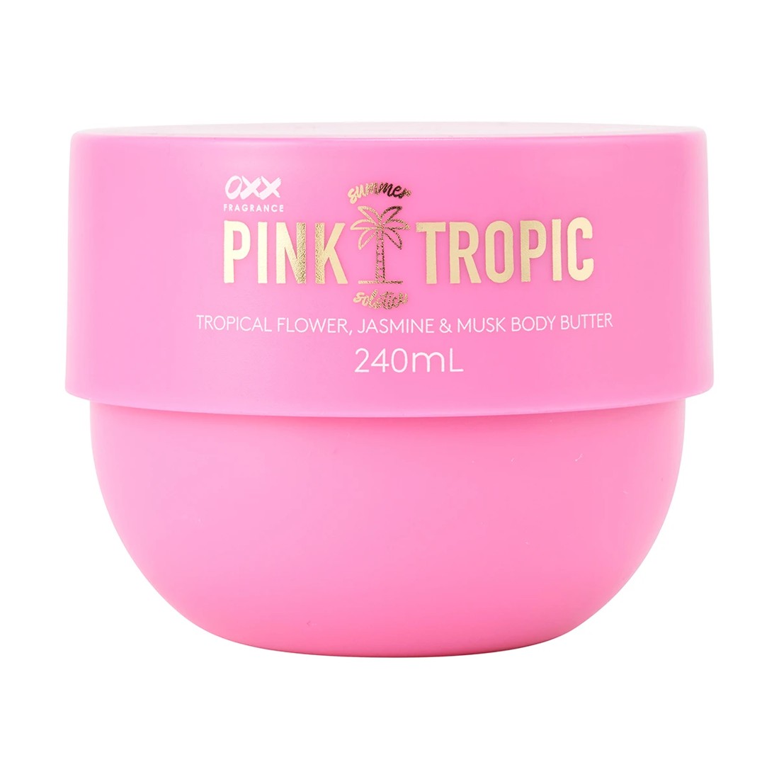 1 OXX Fragrance Pink Tropic Summer Solstice Body Butter 240ml - Tropical Flower, Jasmine and Musk, 1 of 5