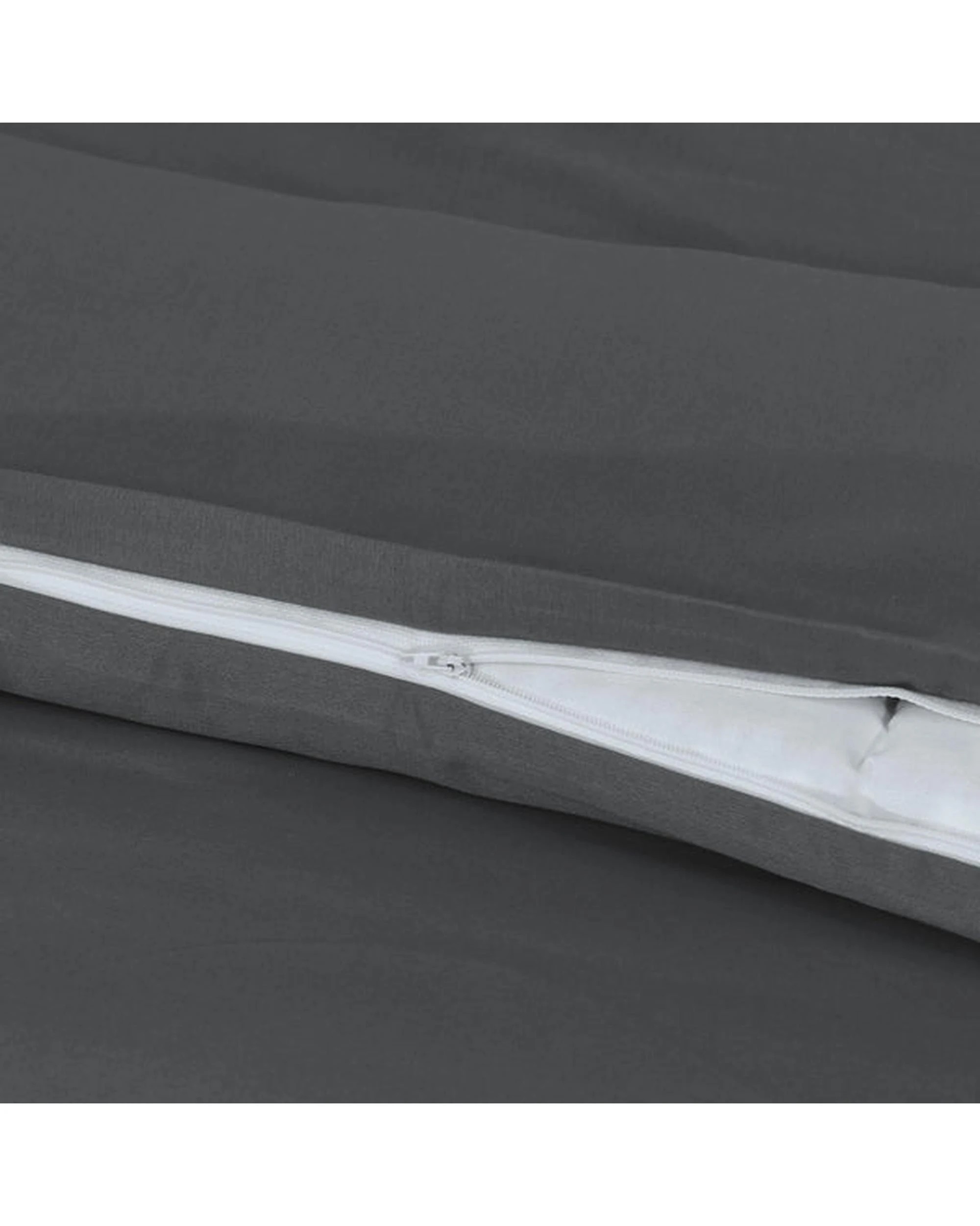 3 Amsons Double-Brushed Microfiber Quilt Cover Set, Grey - Queen with European Pillowcases
 - Queen Bed
 - grey, 3 of 6