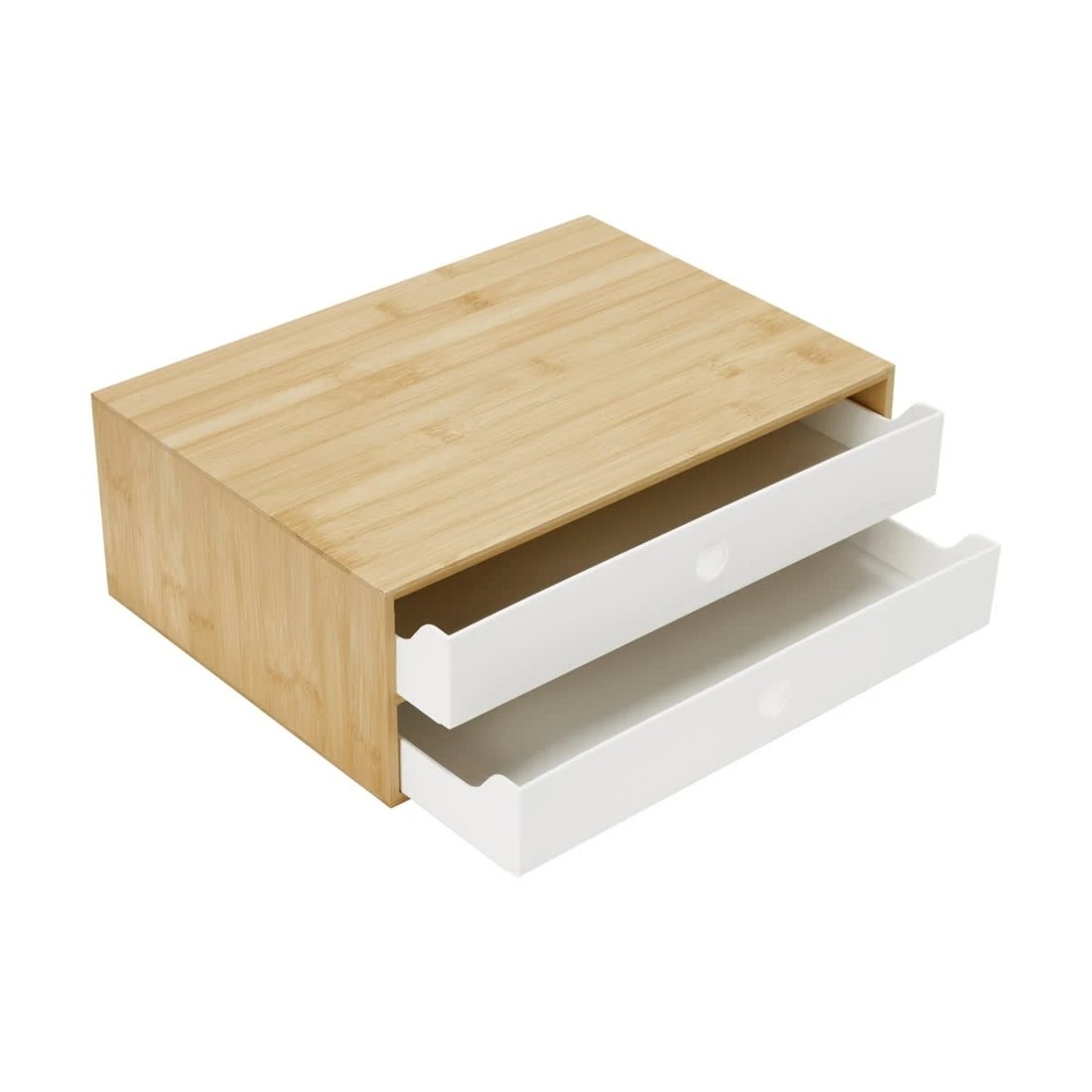 4 Bamboo and Plastic Desk Top Drawers, 4 of 9