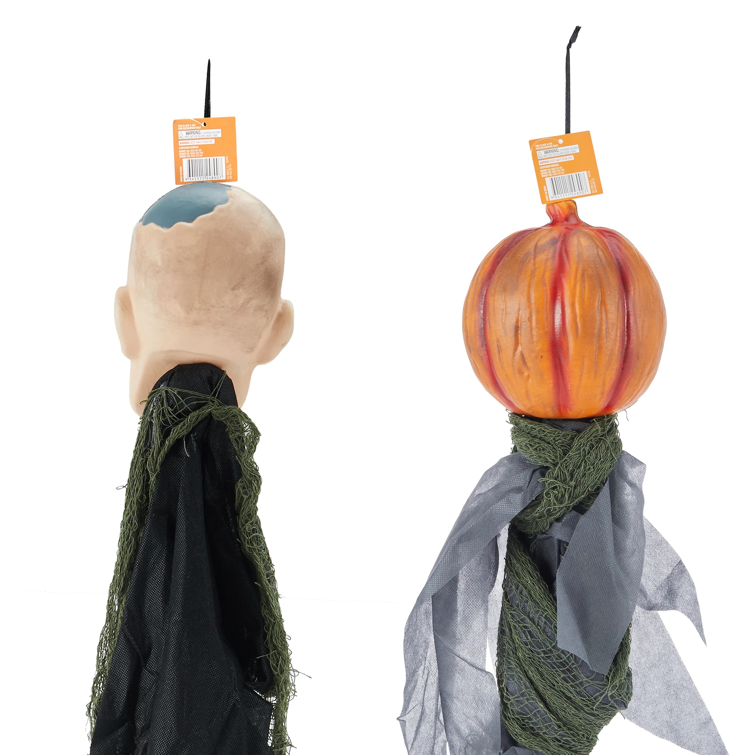 5 Hanging Zombie or Pumpkin - Assorted, 5 of 5