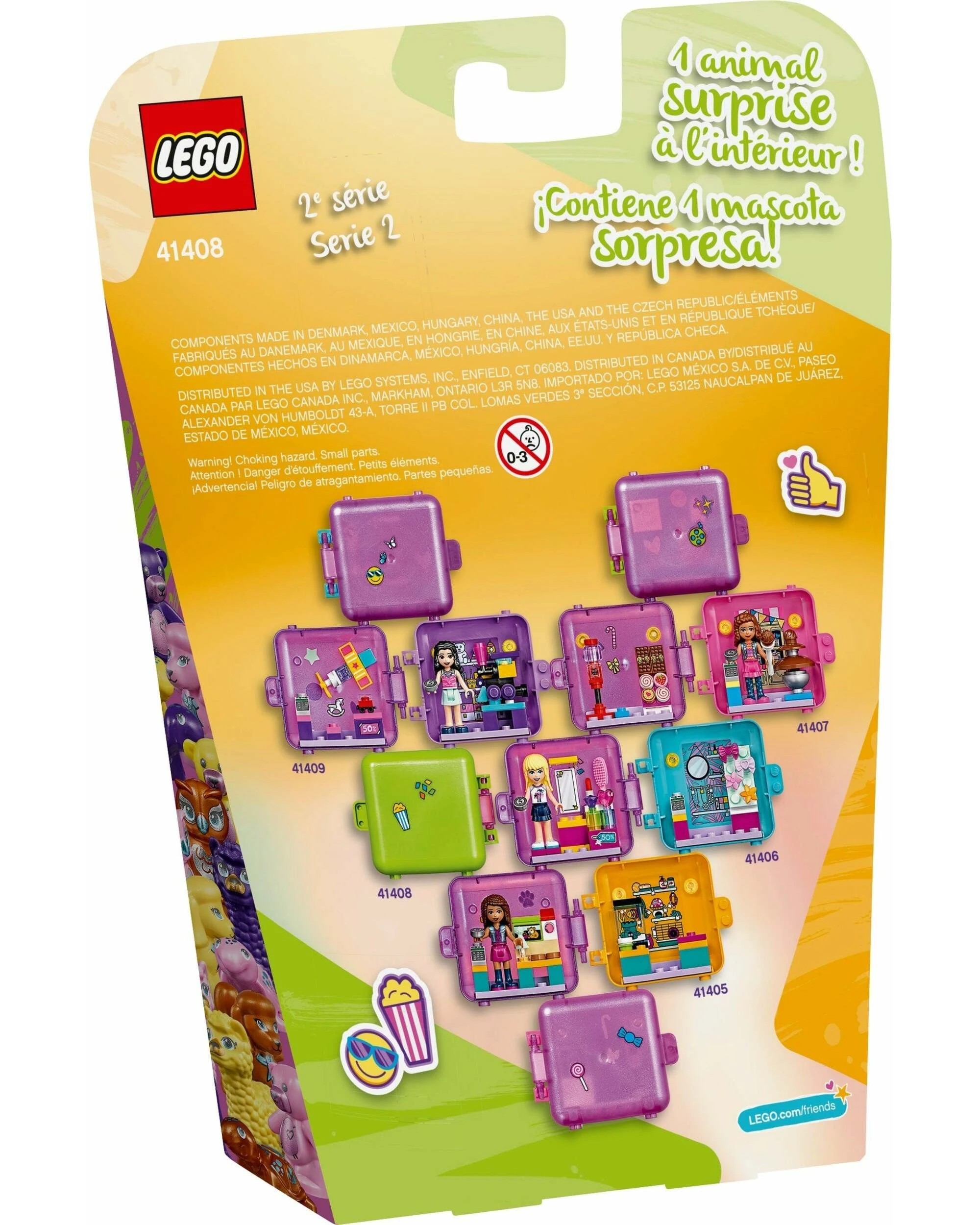 3 LEGO 41408 Mia's Movie Theater Play Cube: Portable Fun for Kids, 3 of 5