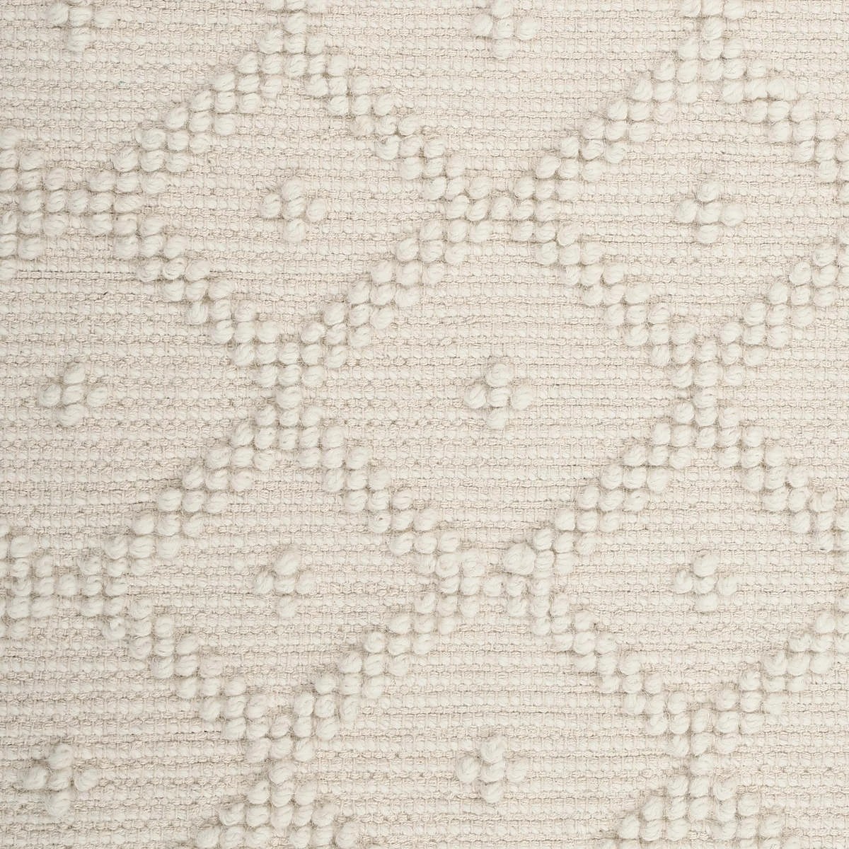 4 Woven Loop Wool Blend Rug - Cream, Large - 235cm x 160cm, 4 of 7