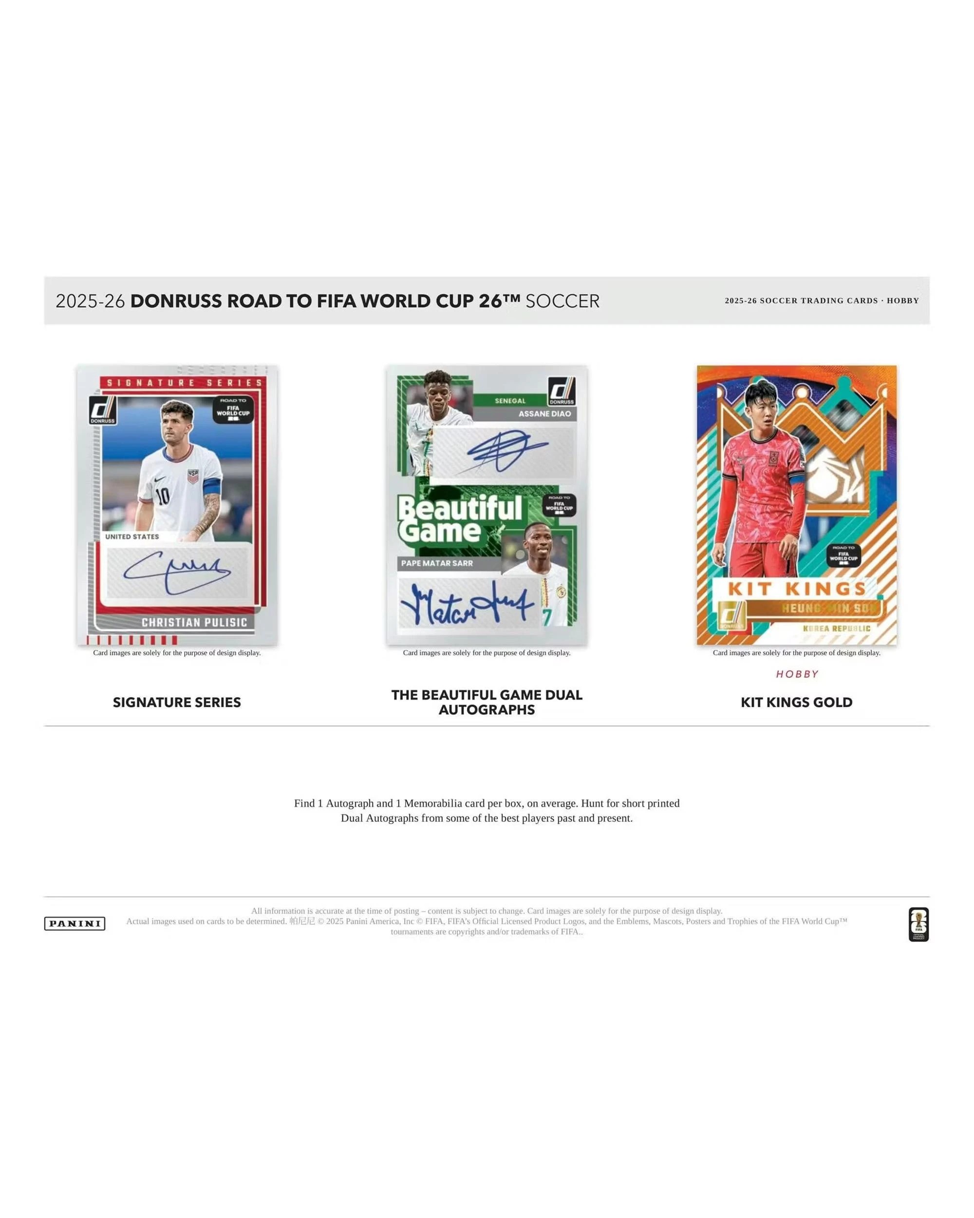 6 Panini 2025/2026 Donruss Road to FIFA World Cup Soccer Hobby Box, 6 of 9