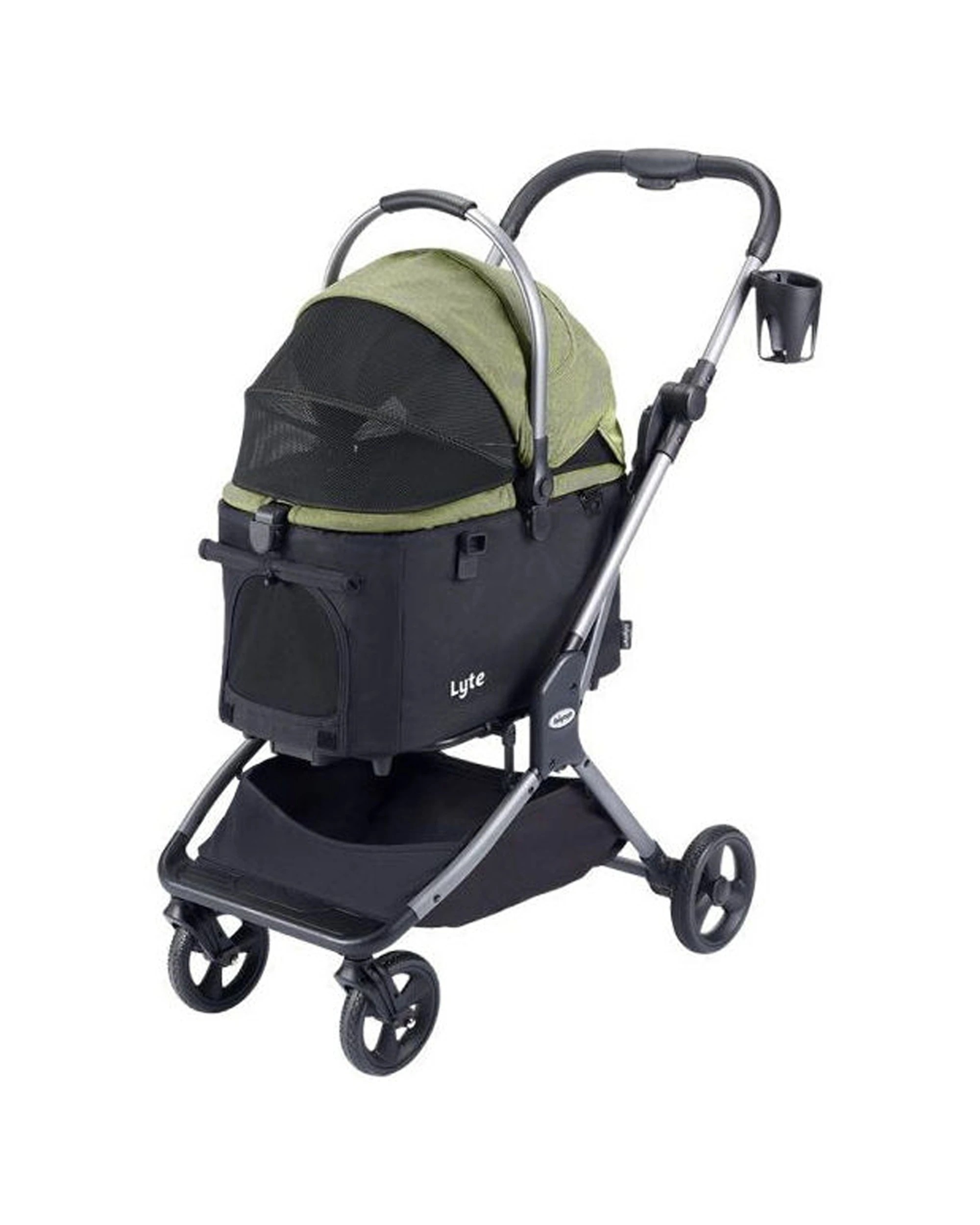 2 Ibiyaya Lyte 3-In-1 Detachable Pet Stroller Carrier Medium Up To 20kg Car Seat - Green, 2 of 6