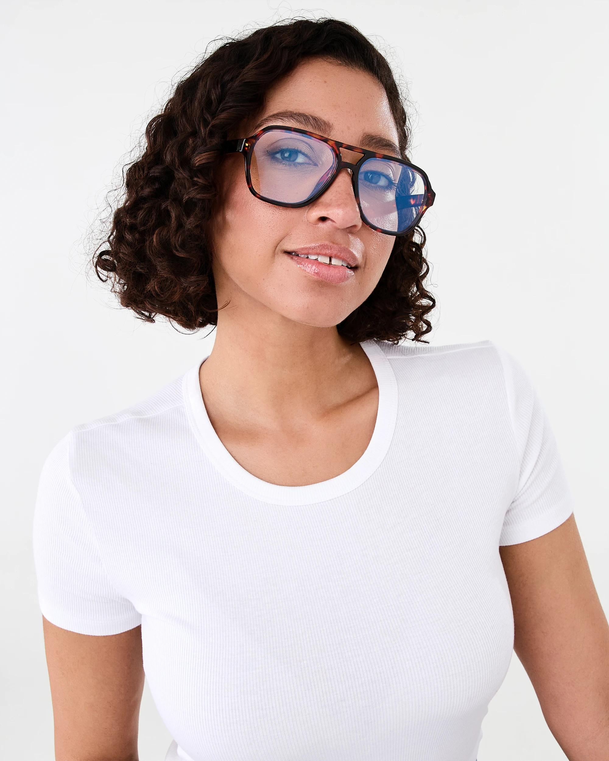 5 Aviator Blue Light Glasses Tort, 5 of 6