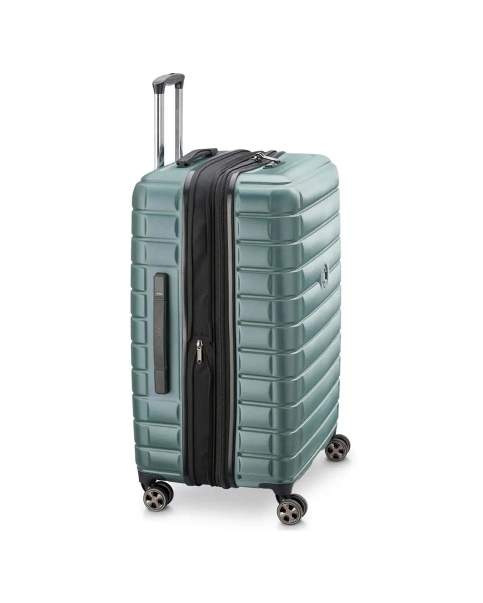 4 Delsey Shadow 5.0 - 75 cm Expandable 4-Wheel Suitcase TSA Lock Polycarbon - Green, 4 of 6