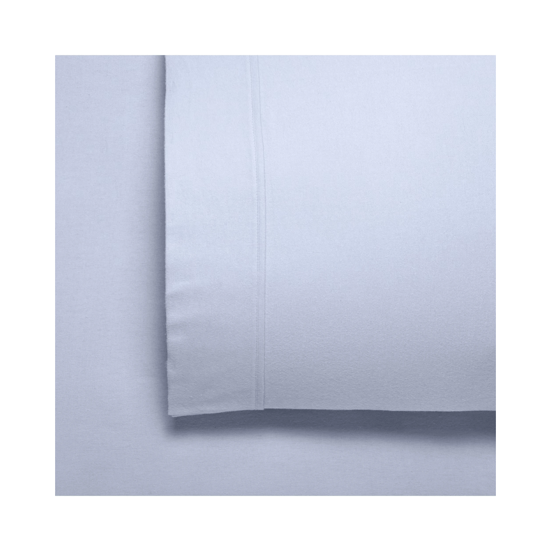 1 Bianca Bedding Fletcher Flannelette Cotton Double Bed Sheet Set — Steel Blue - Blue, 1 of 2