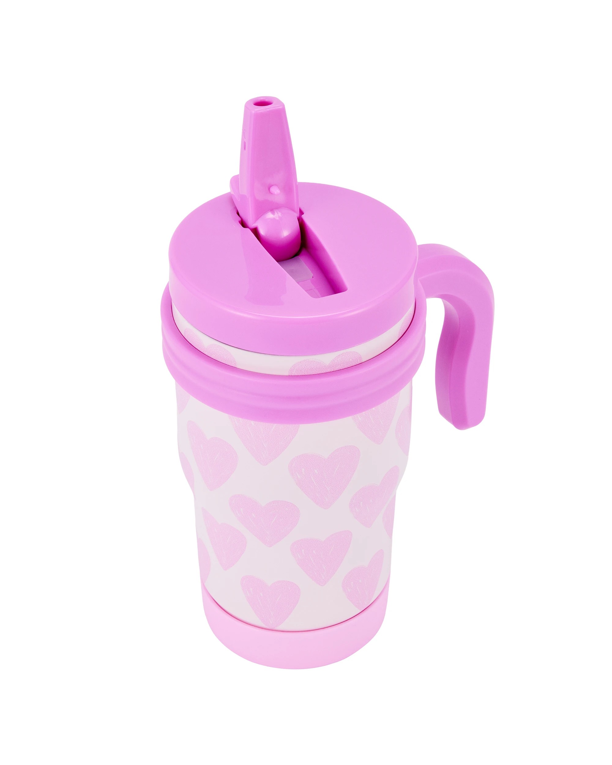 1 380ml Hearts Stainless Steel Tumbler with Handle, 1 of 7