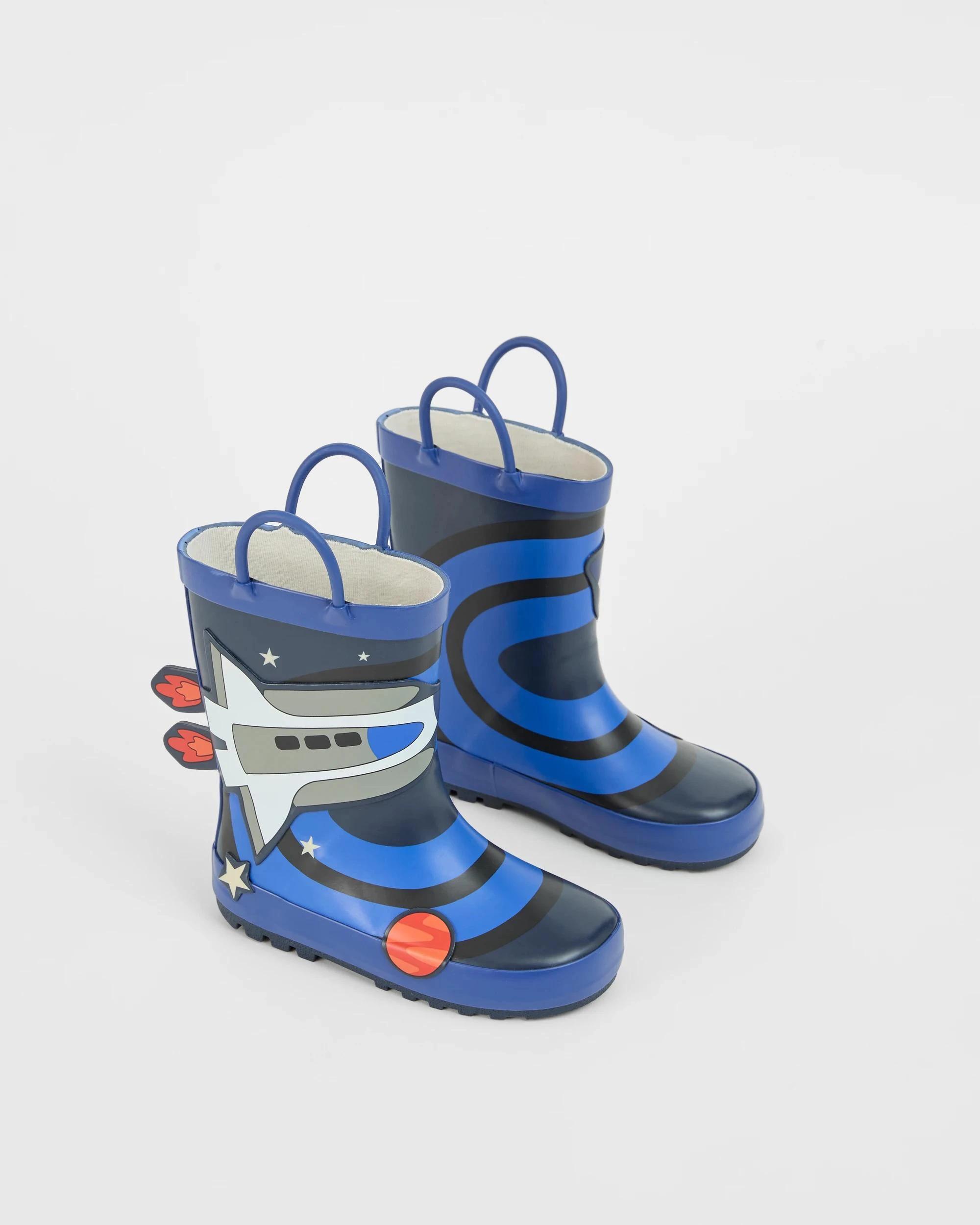 2 Target Kids Novelty Space Rainboot NAVY, 2 of 3