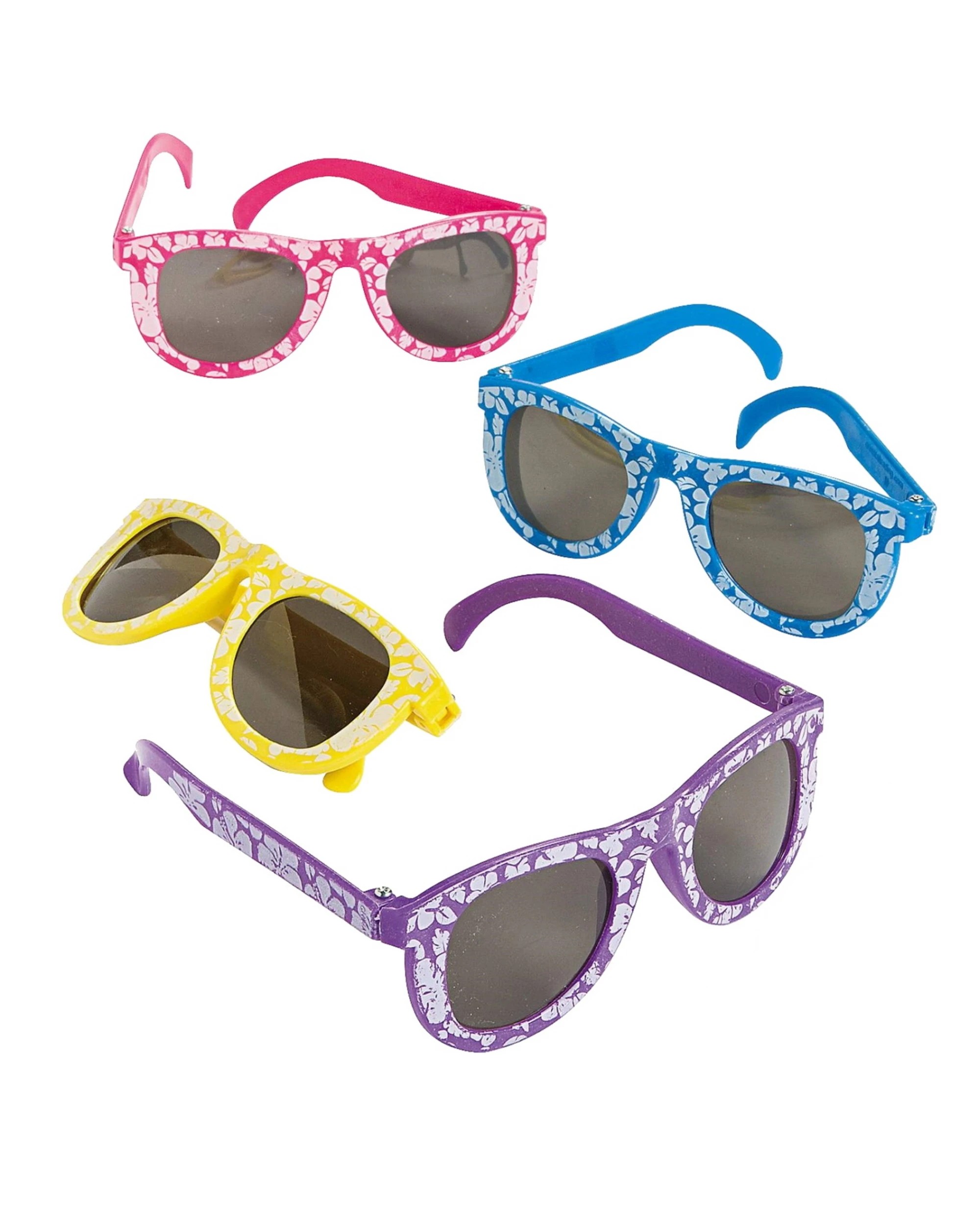 1 Child's Novelty Hibiscus Glasses (Pack of 12), 1 of 1