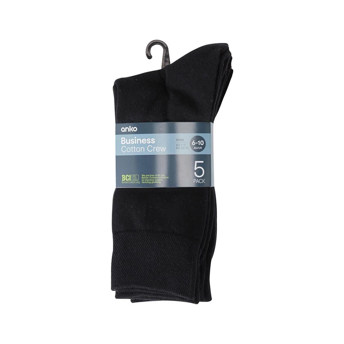 3 5 Pack Business Socks BLACK, 3 of 3