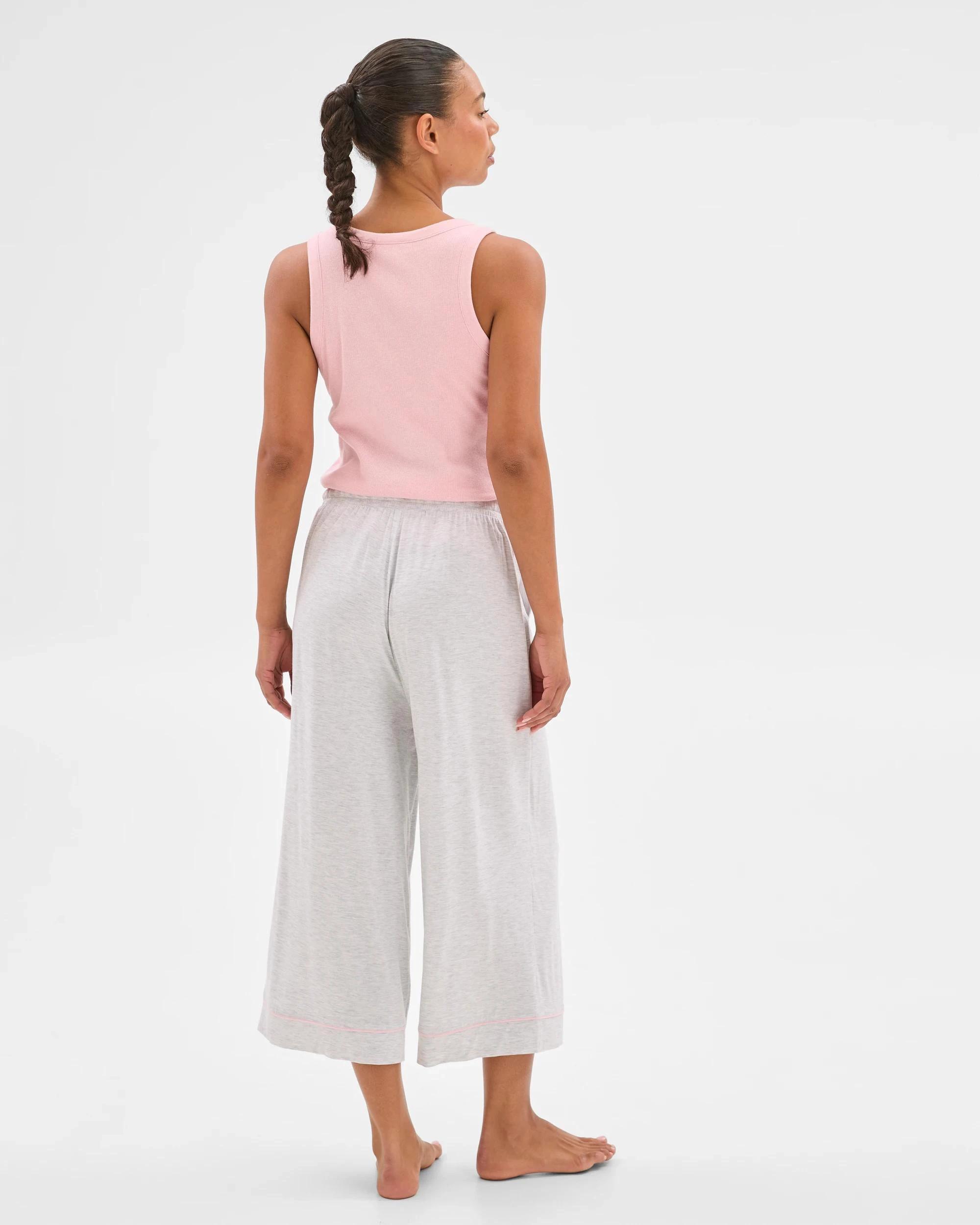 5 Target Woman Bamboo Soft Comfort Sleep Culotte Pants GREY, 5 of 6