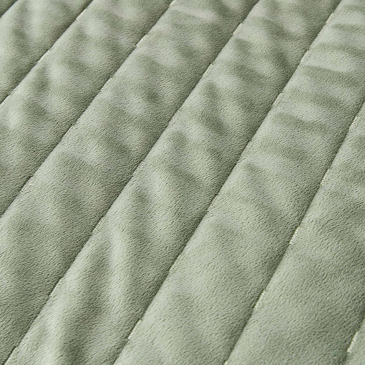6 Velvet Coverlet Set - Queen/King Bed, Forest, 6 of 6