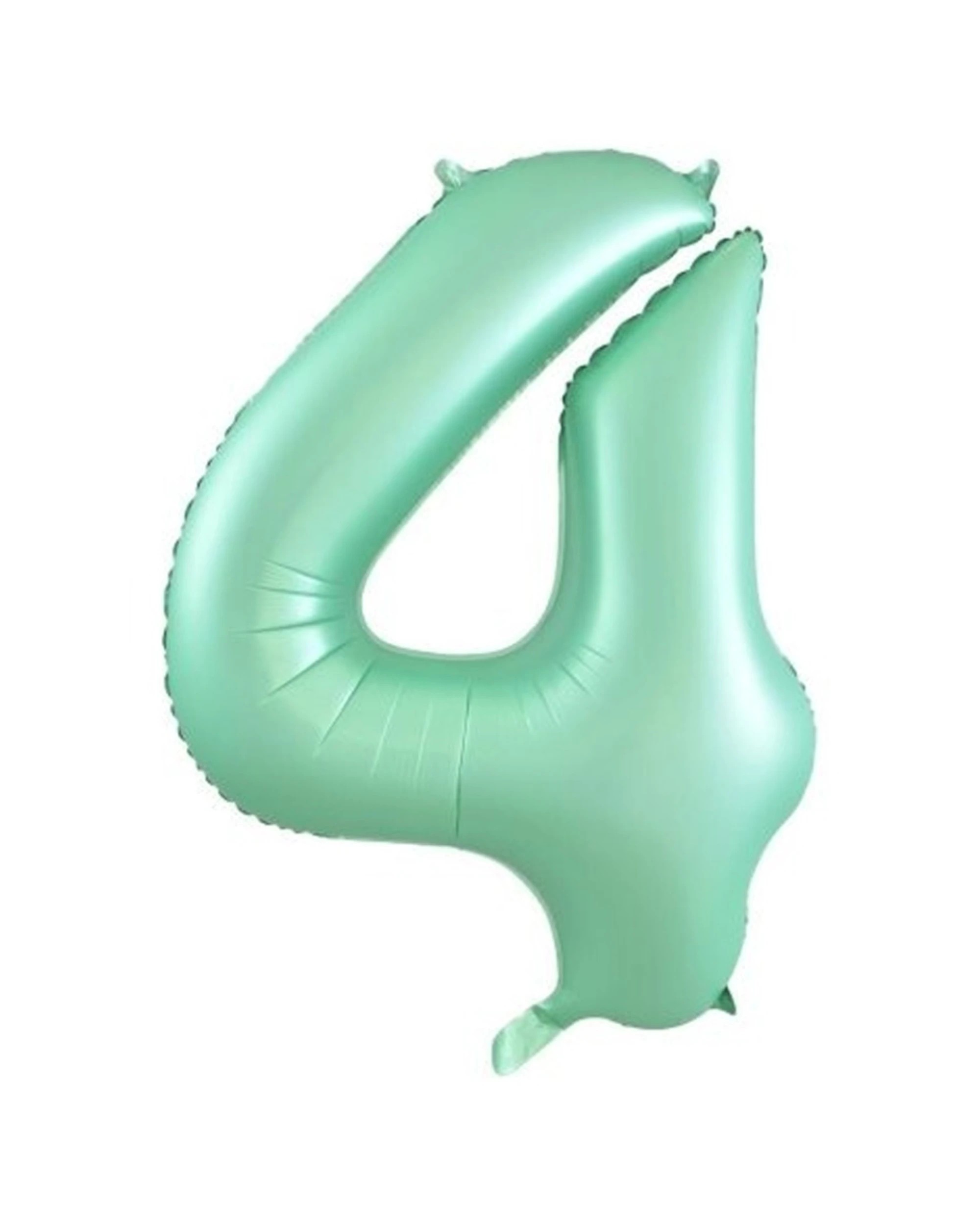 1 Alpen Decrotex Foil Balloon Number 4 Party Decoration 34 Inches Pastel Mint - Green, 1 of 1