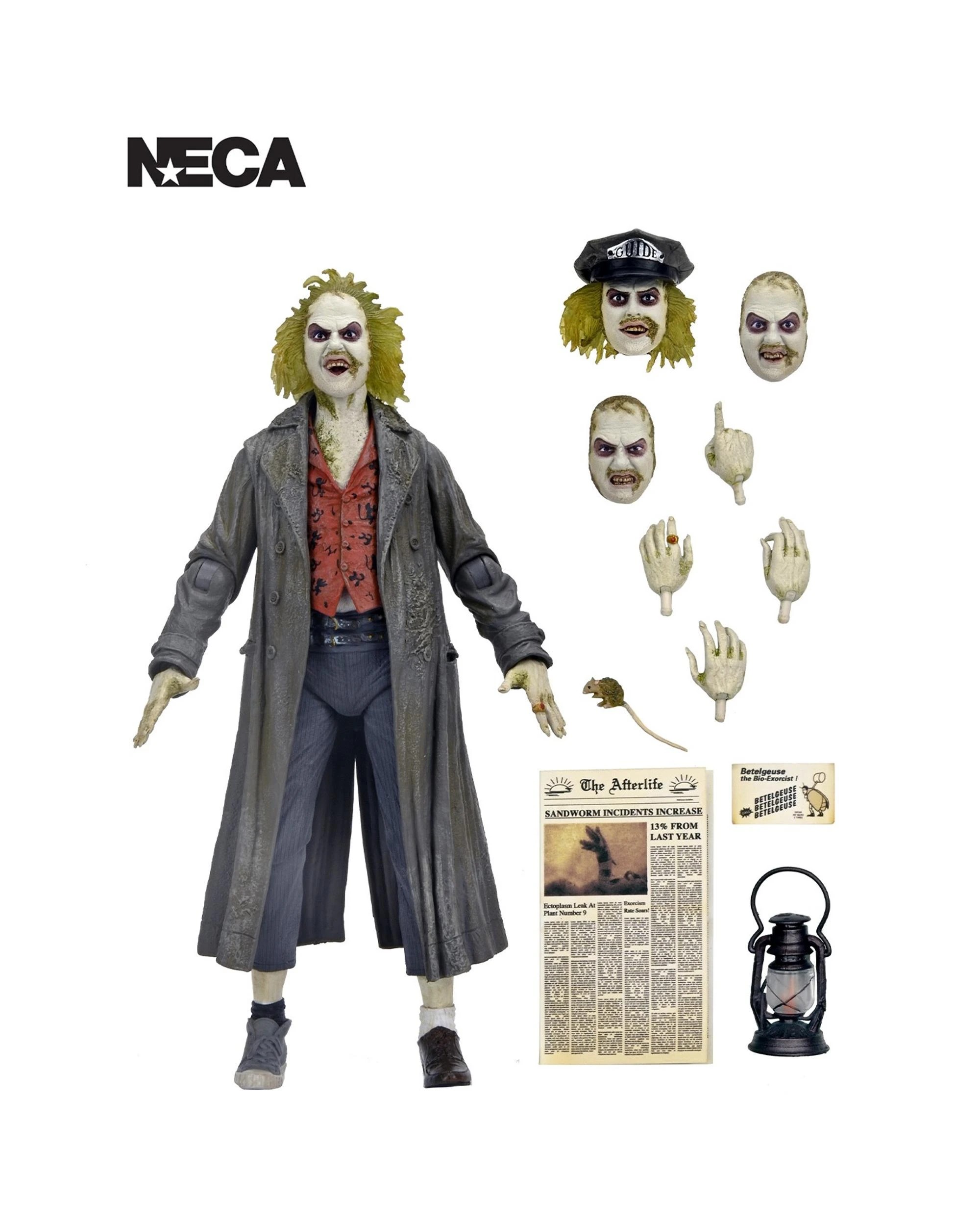 2 NECA Beetlejuice Ultimate Beetlejuice Tour Guide The Bio-Exorcist 7 inch Scale Action Figure, 2 of 9