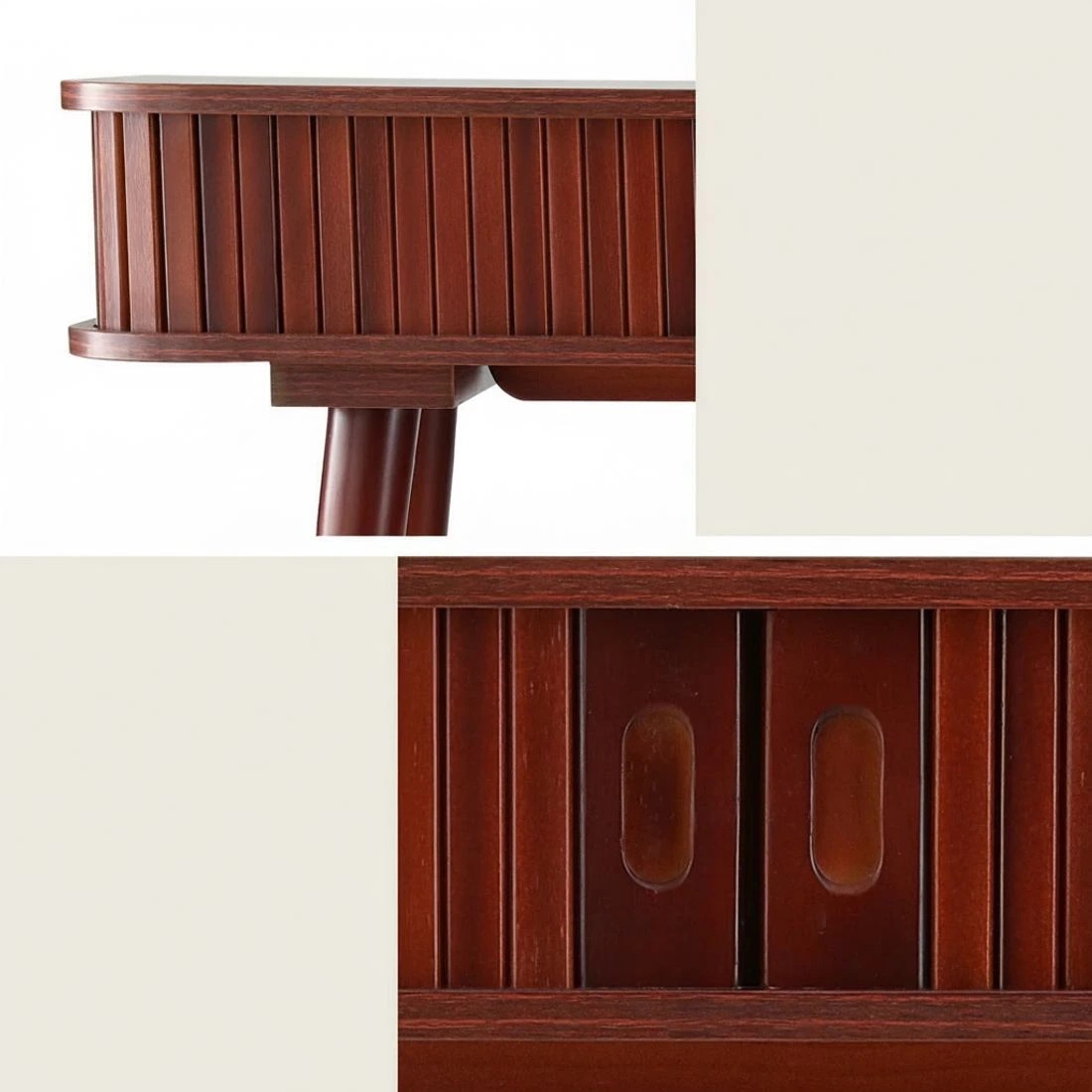 4 Artiss Console Table 2 Drawers 120CM - Brown, 4 of 5