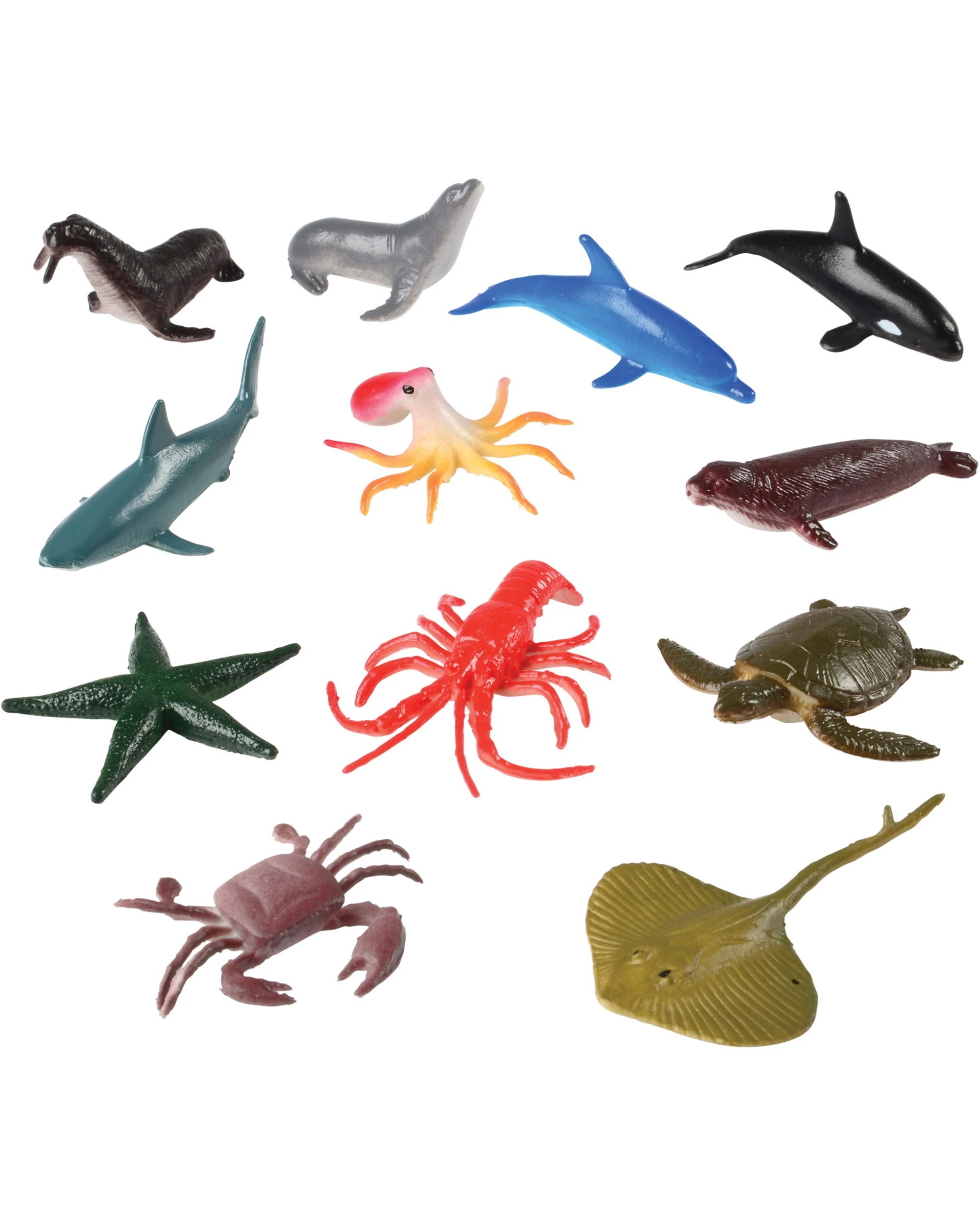 1 US Toy Small Plastic Sea Animals Pack of 12 - Multi, 1 of 1