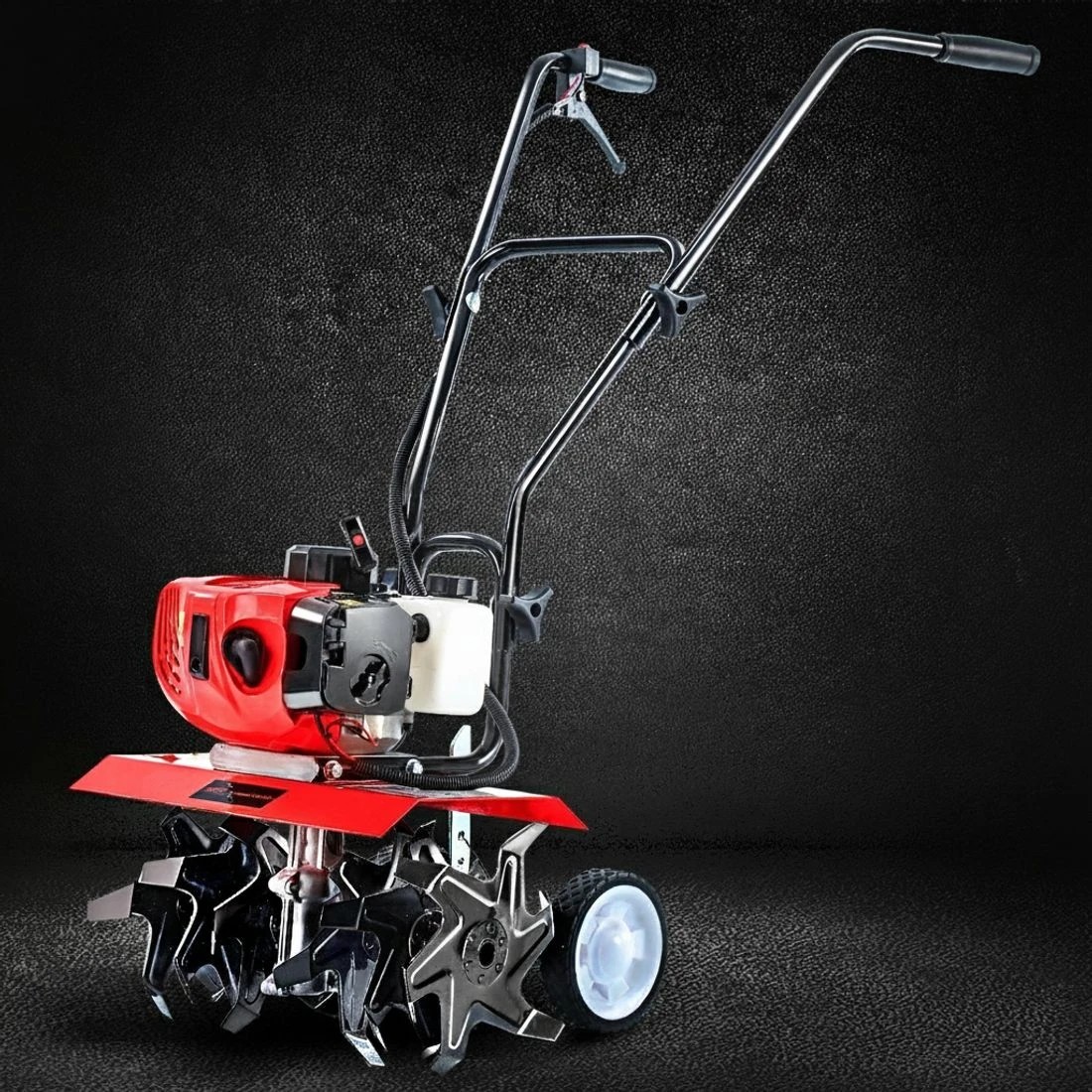 7 Giantz 65CC Tiller Rototiller Garden Cultivator 6 Blades Soil Power Rotary Hoe - Multi, 7 of 7