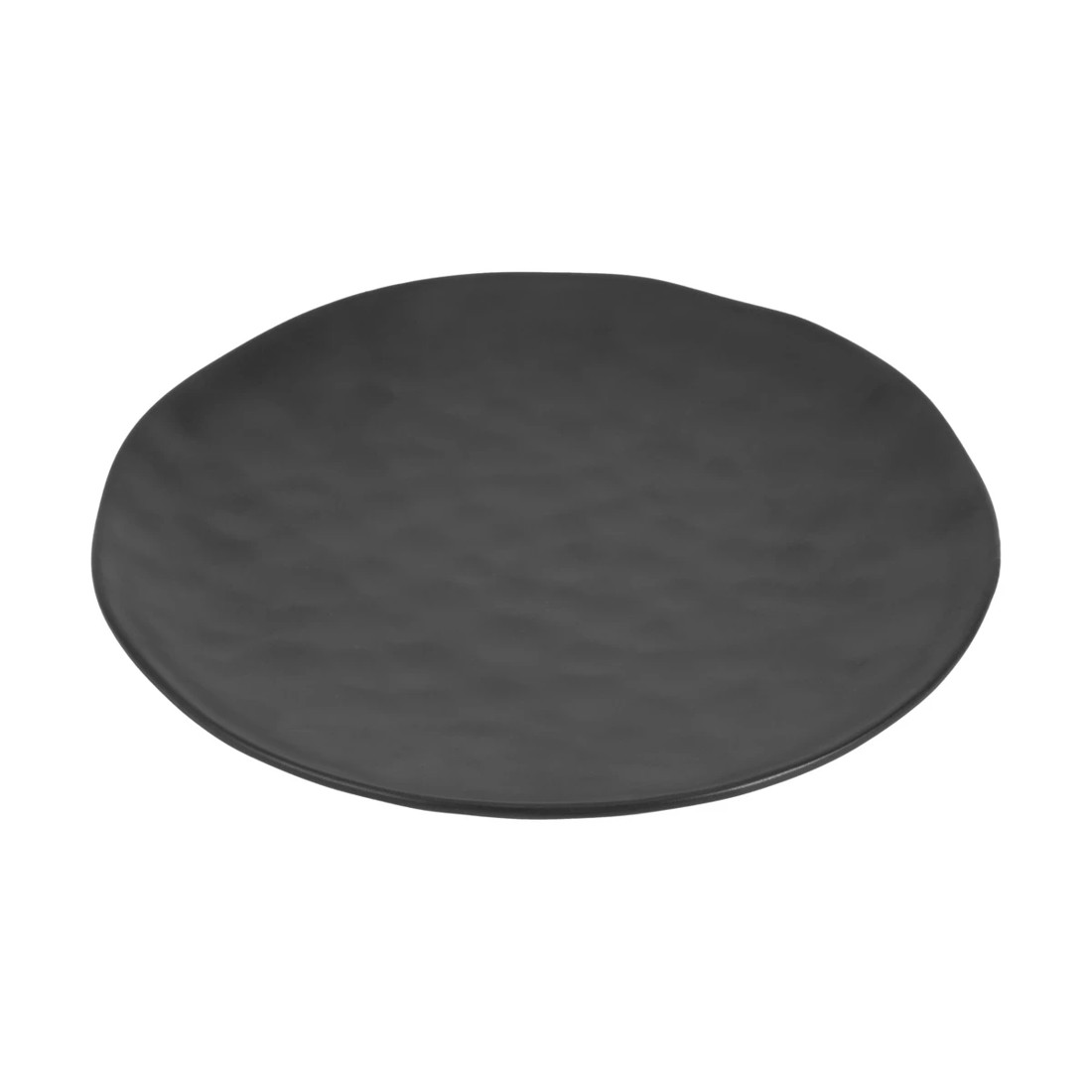 1 Black Hammered Dinner Plate, 1 of 6