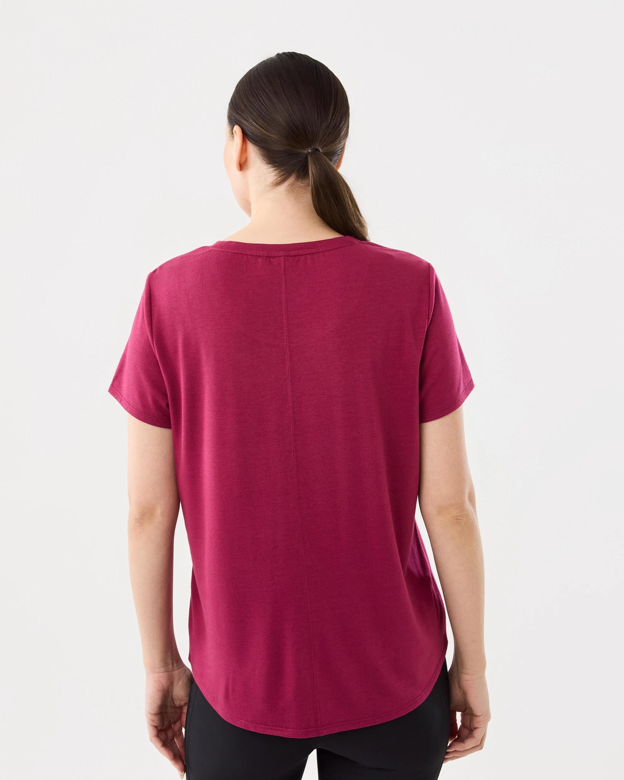 3 Everlast Womens Core Relaxed T-shirt Raspberry, 3 of 6