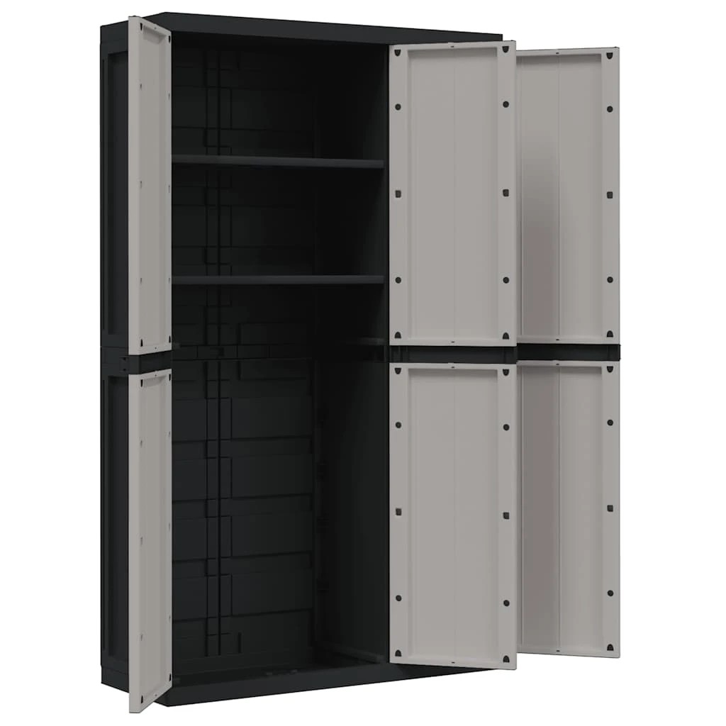 6 vidaXL outdoor storage cabinet Ample Storage - Grey, 6 of 10
