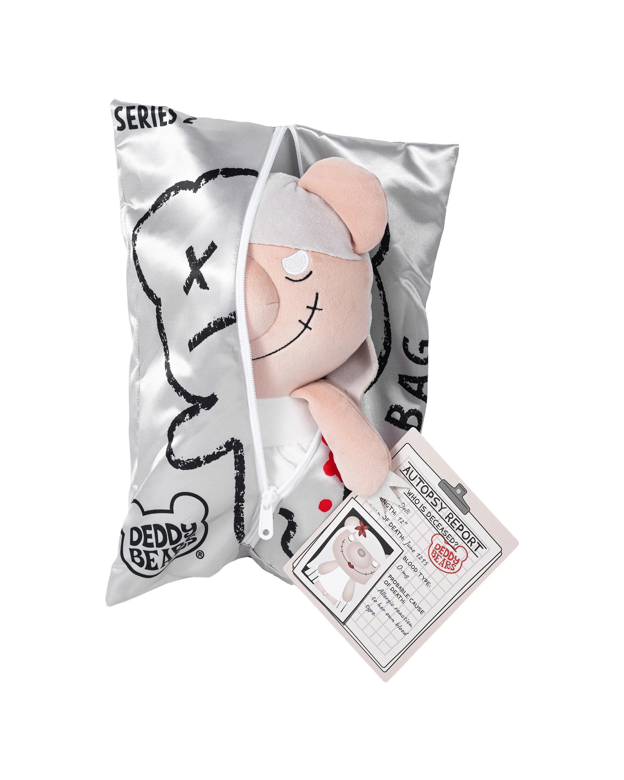 1 Deddy Bears - Dolli Bear, Series 2, Plush in Bag, Soft Toy, Pink, 30cm (Height) - Multi, 1 of 4