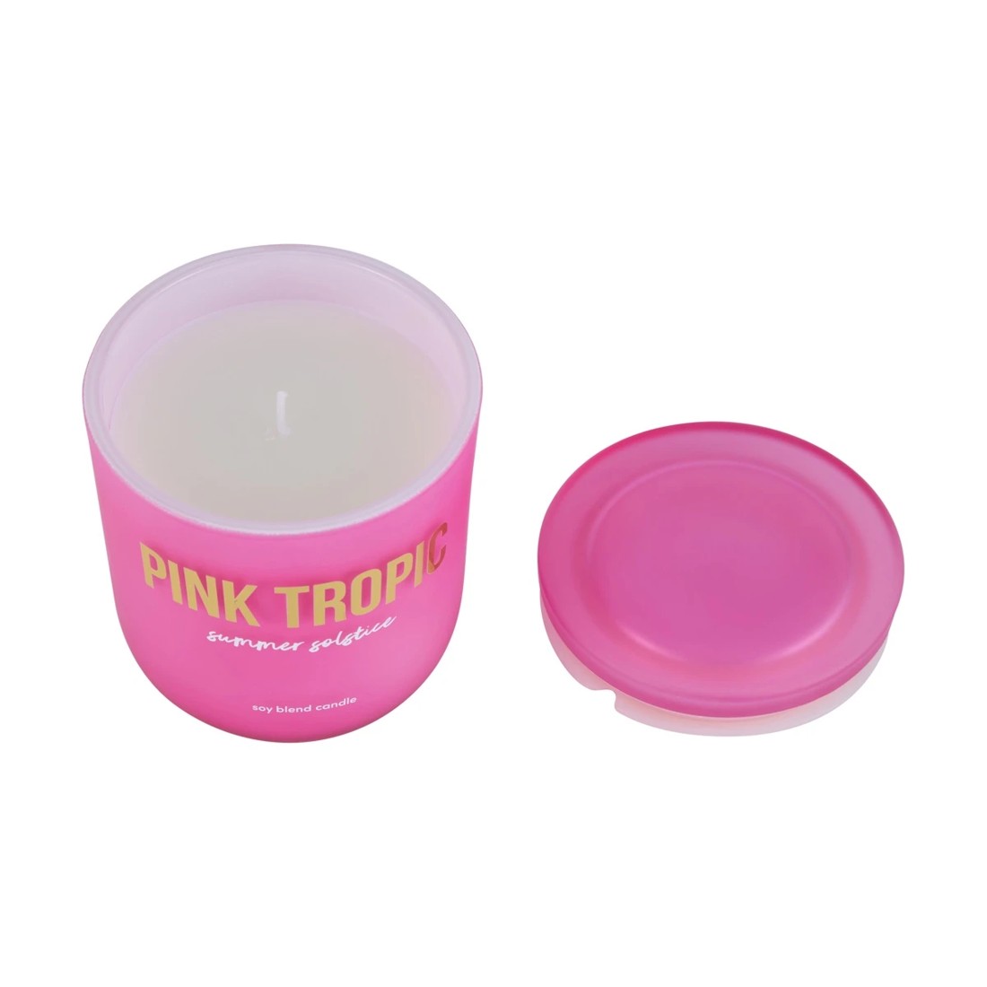 4 Pink Tropic Summer Solstice Soy Blend Fragrant Candle, 4 of 4