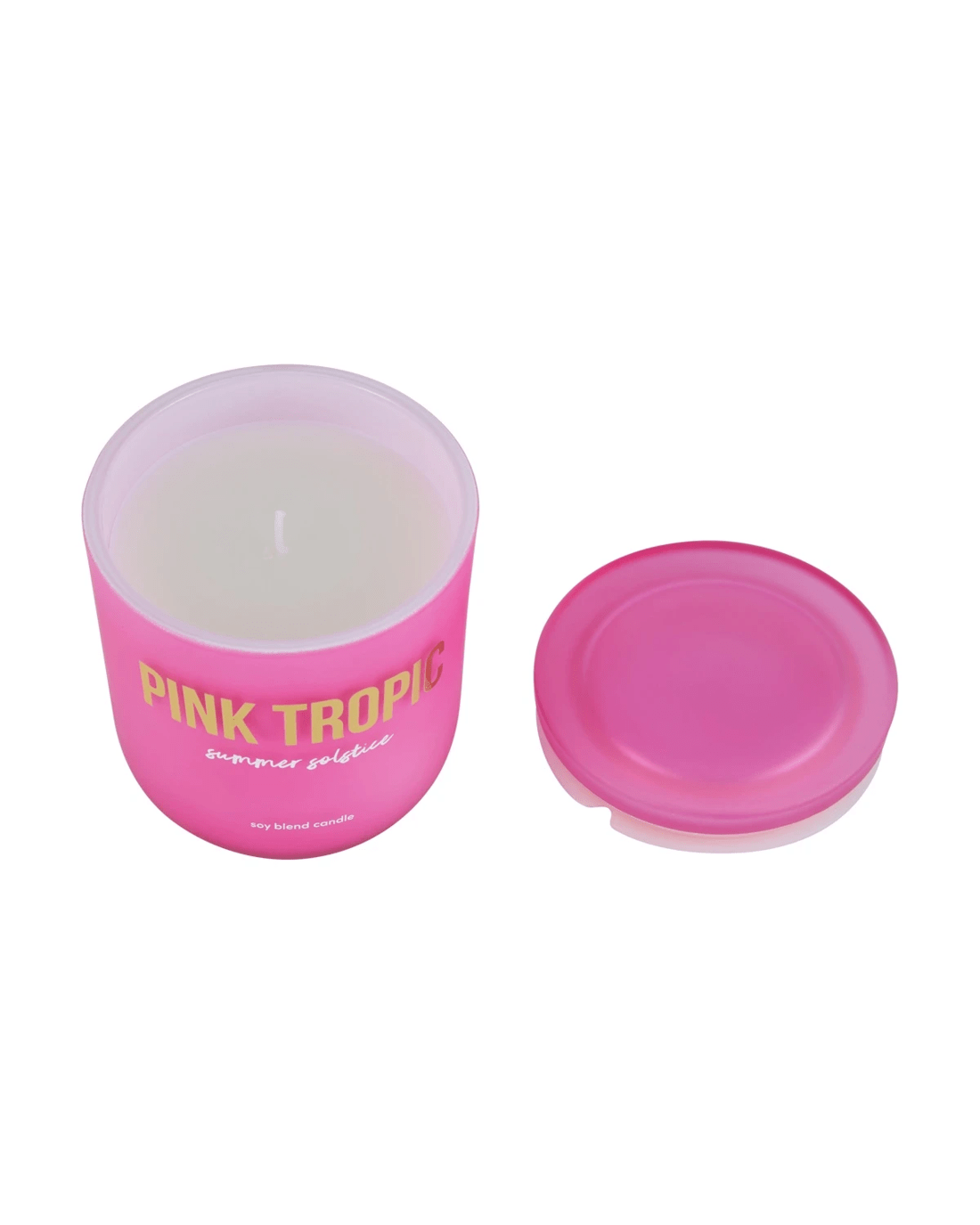 4 Pink Tropic Summer Solstice Soy Blend Fragrant Candle, 4 of 4