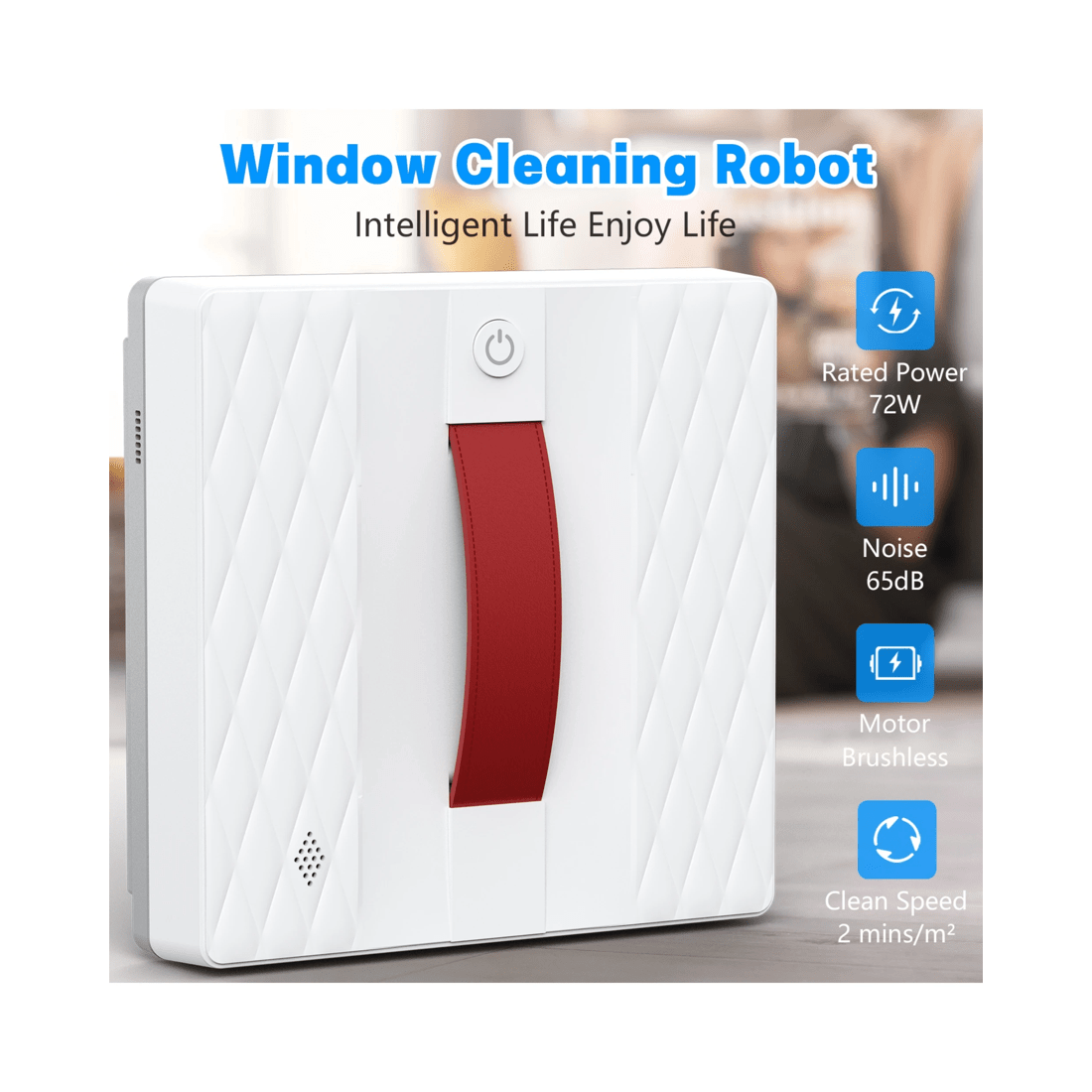 2 Advwin 3800pa Window Cleaner Robot, With Dual Water Spray, Remote & App Control, For Glass Door & Tile, 2 of 7