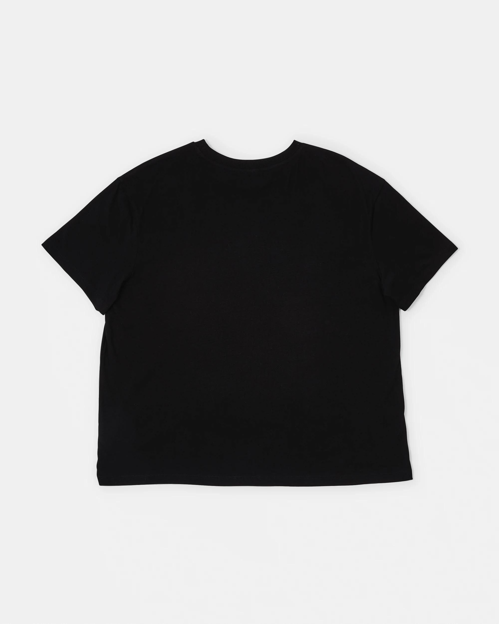 2 Curve Short Sleeve Boyfriend T-shirt Chrry Blk, 2 of 4