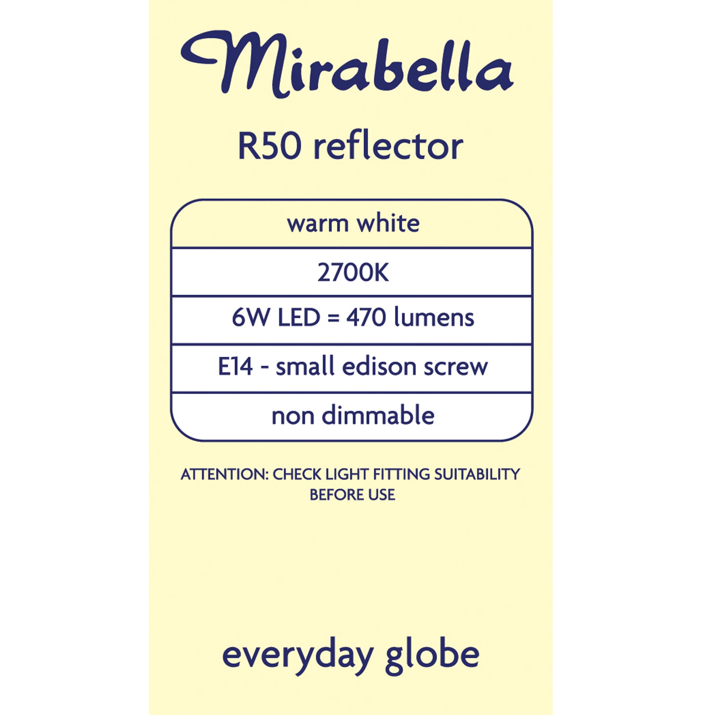 3 Mirabella LED R50 SES 6W 470LM 2700K - Warm White, 3 of 6
