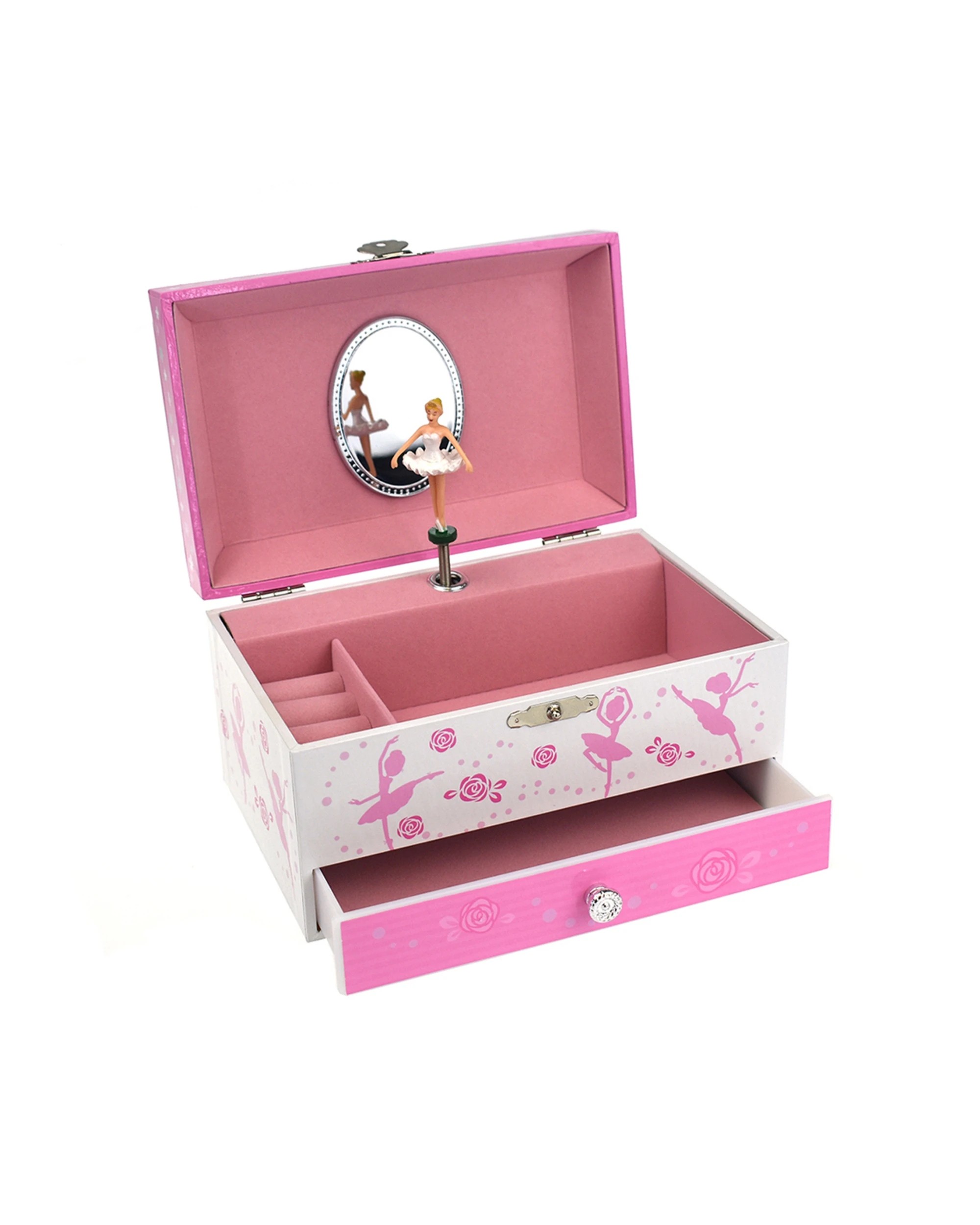 1 Kaper Kidz Music Jewellery Box With Ballerina Figurine Mirror Kids 3y+. - Pink, 1 of 4