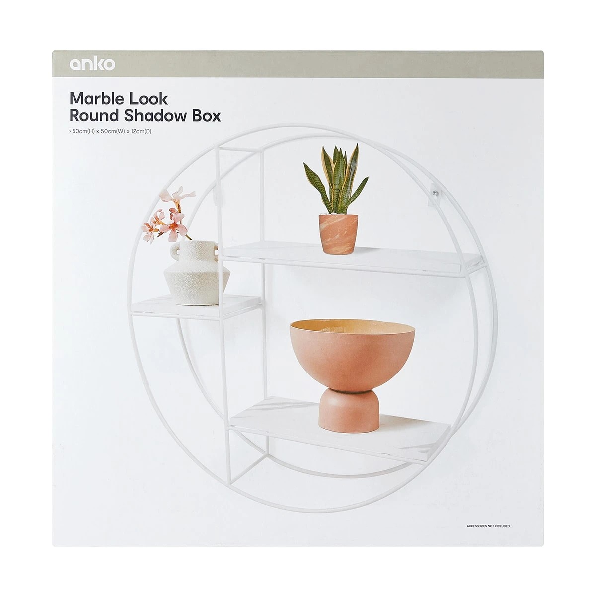 10 Marble Look Round Shadow Box, 10 of 10