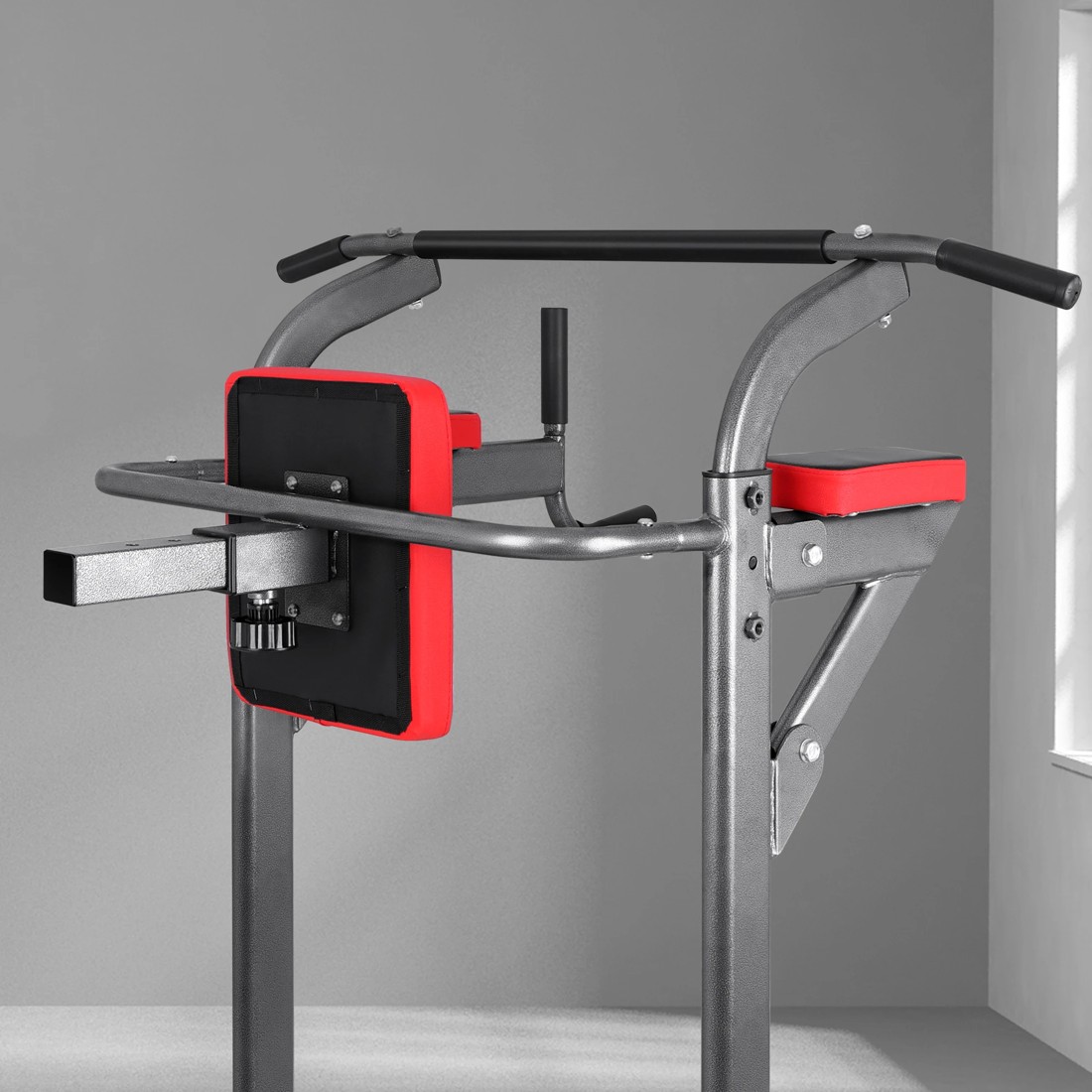 4 Black Lord Power Tower Chin Up Bar Push Pull Up Weight Bench Gym Station, 4 of 7