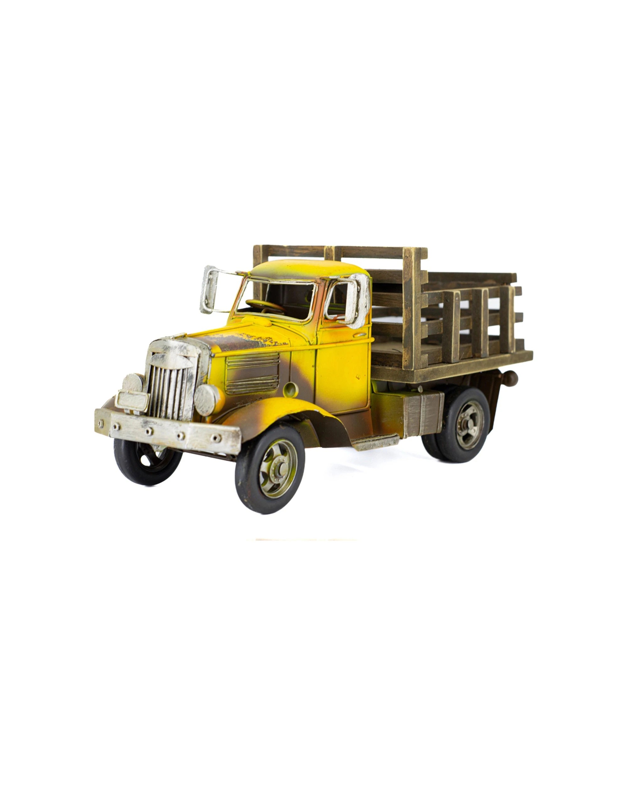 1 Boyle Metal Collectable Rustic Farm Truck Ornament Home Decor - Yellow, 1 of 4