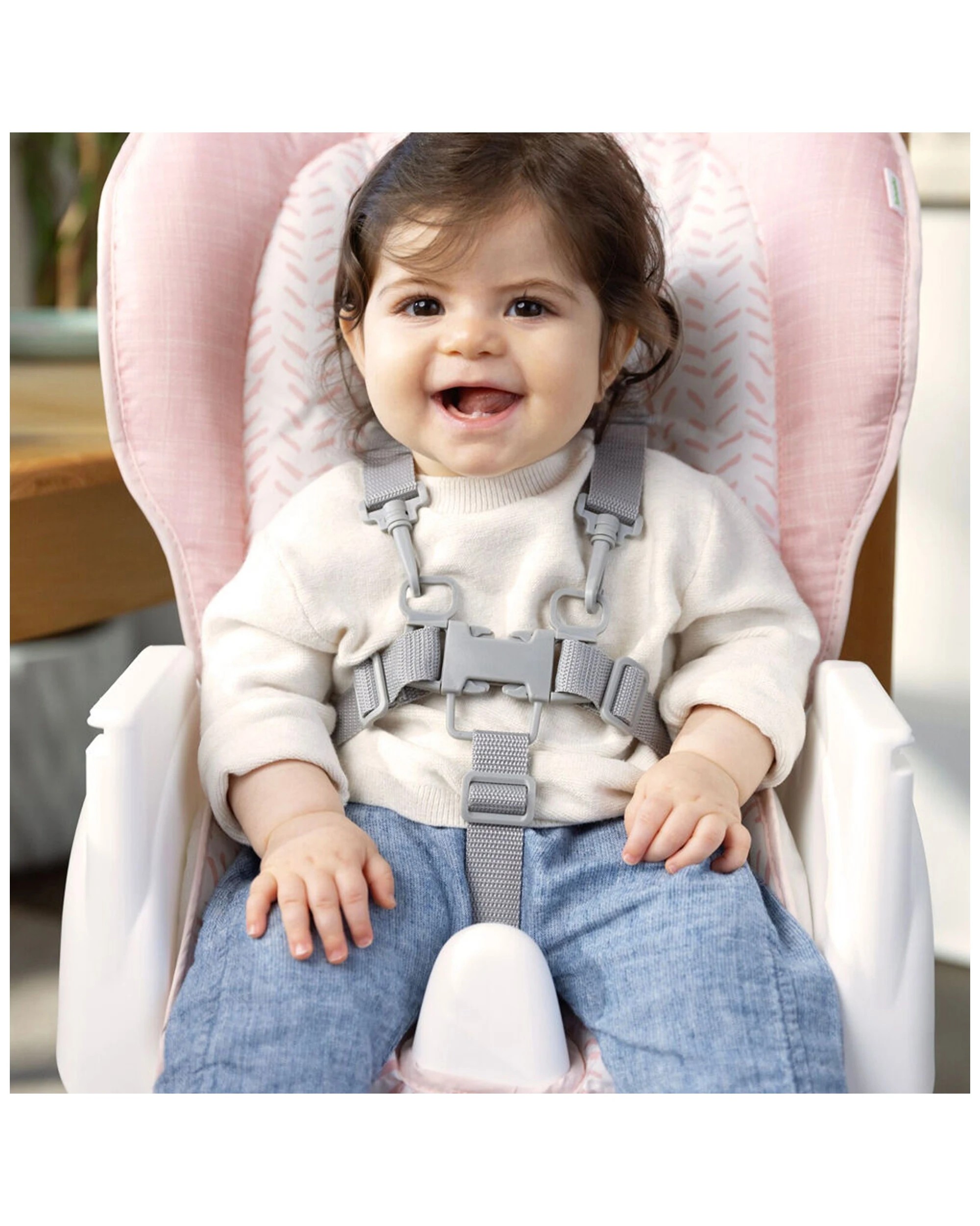 4 Ingenuity Trio Foldaway 6-in-1 Baby High Chair With Detachable Booster - Pink, 4 of 4